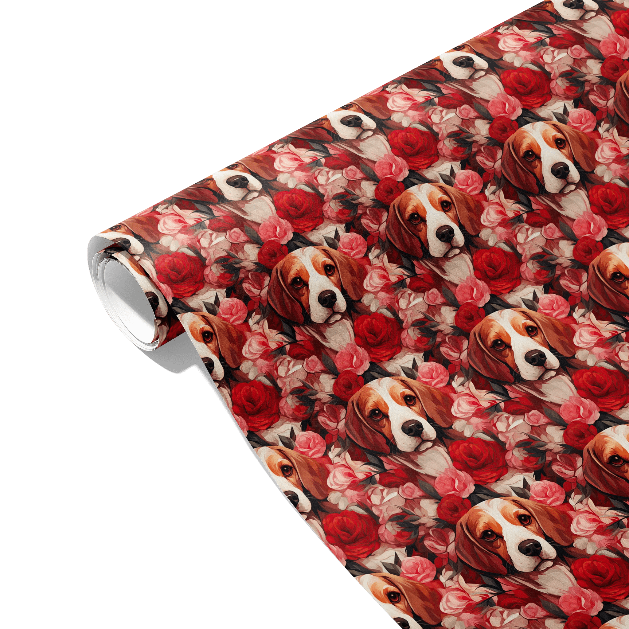 Beagle In Bloom Gift Wrapping Paper