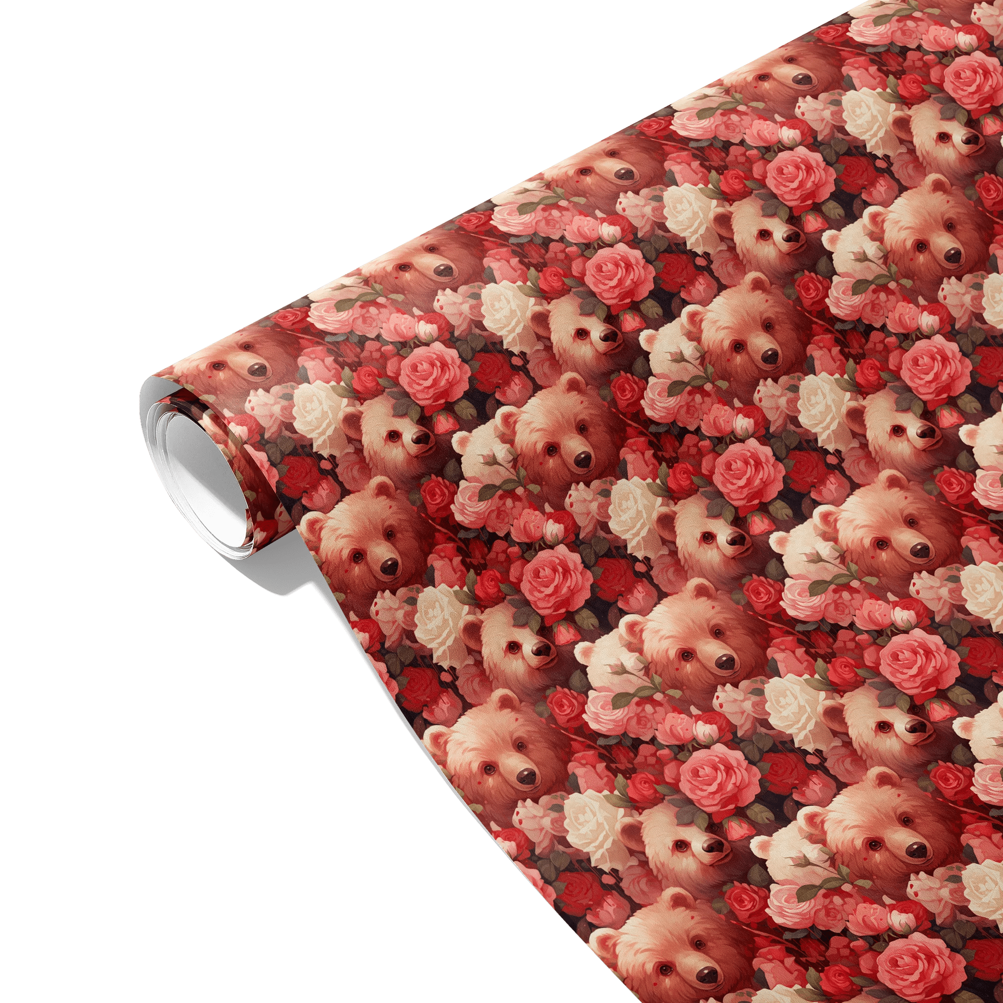 Cozy Bear Garden Gift Wrapping Paper