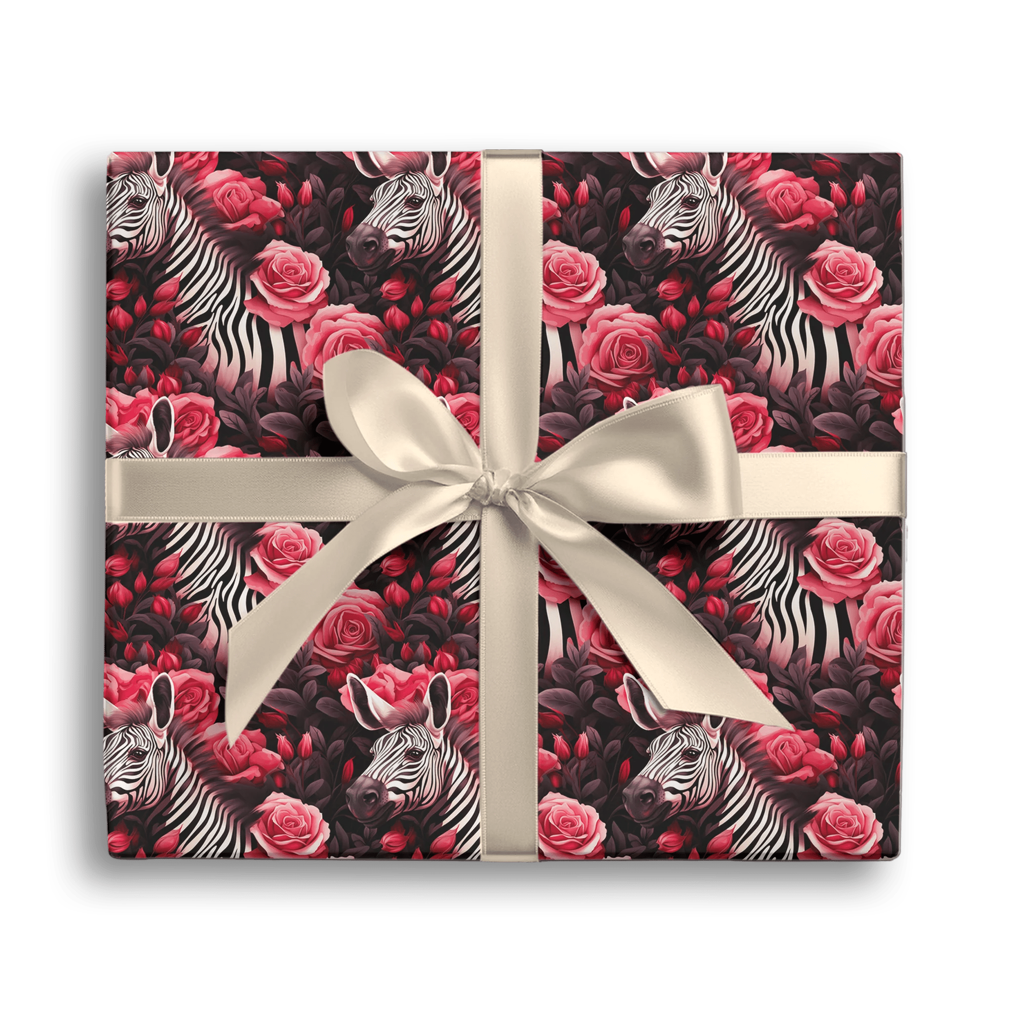 Stripes And Rosy Hues Gift Wrapping Paper