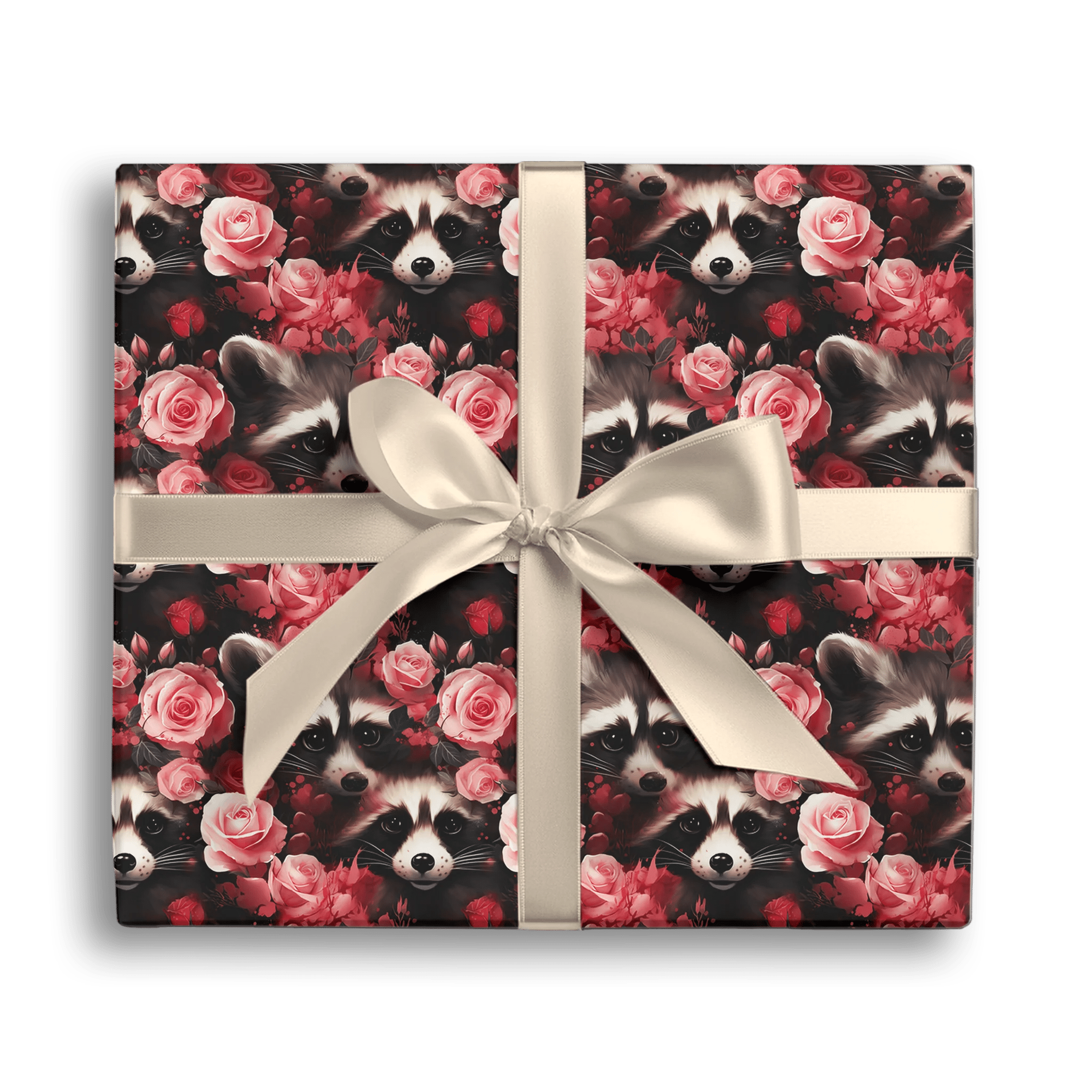 Cute Masked Visitor Gift Wrapping Paper