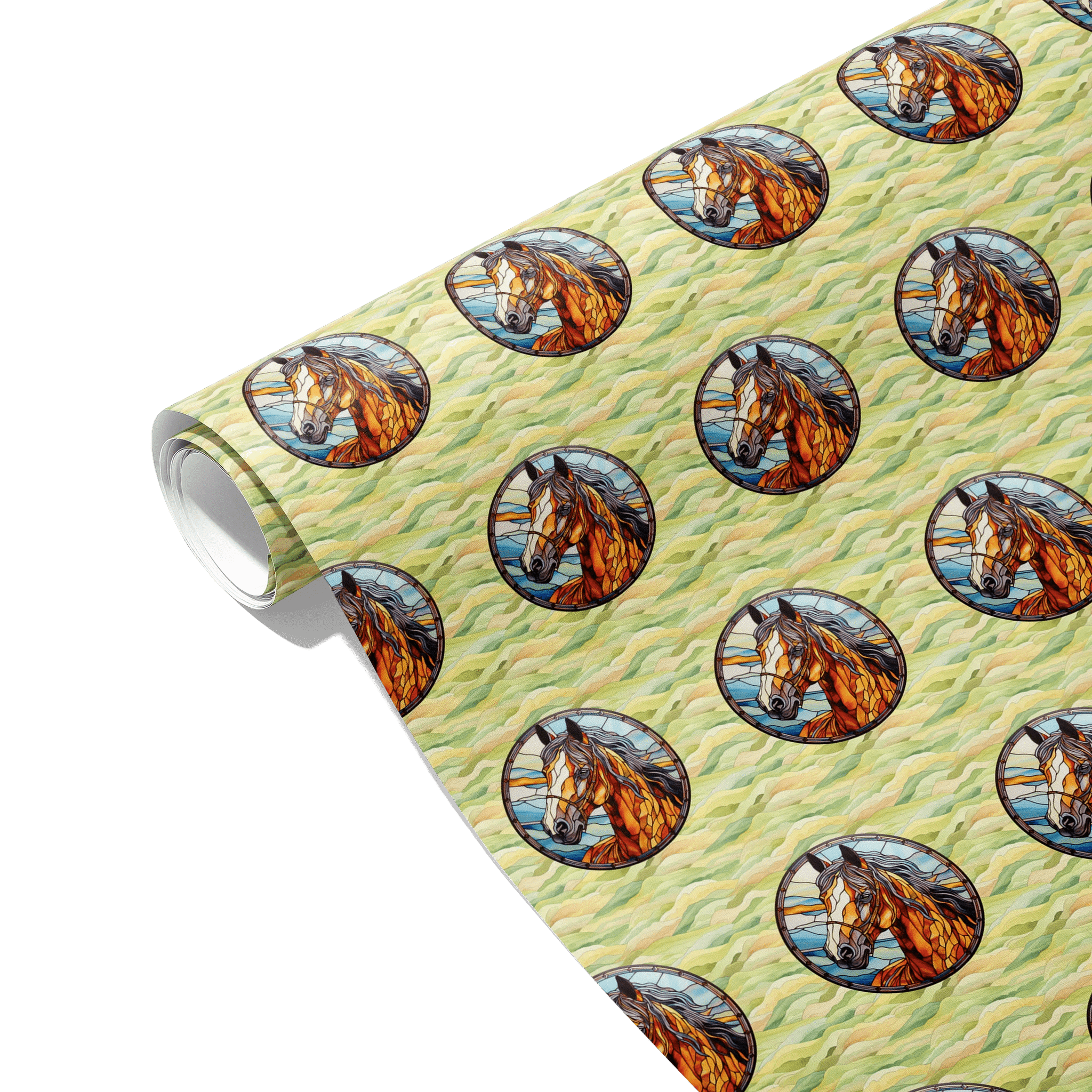Dynamic Equestrian Beauty Gift Wrapping Paper