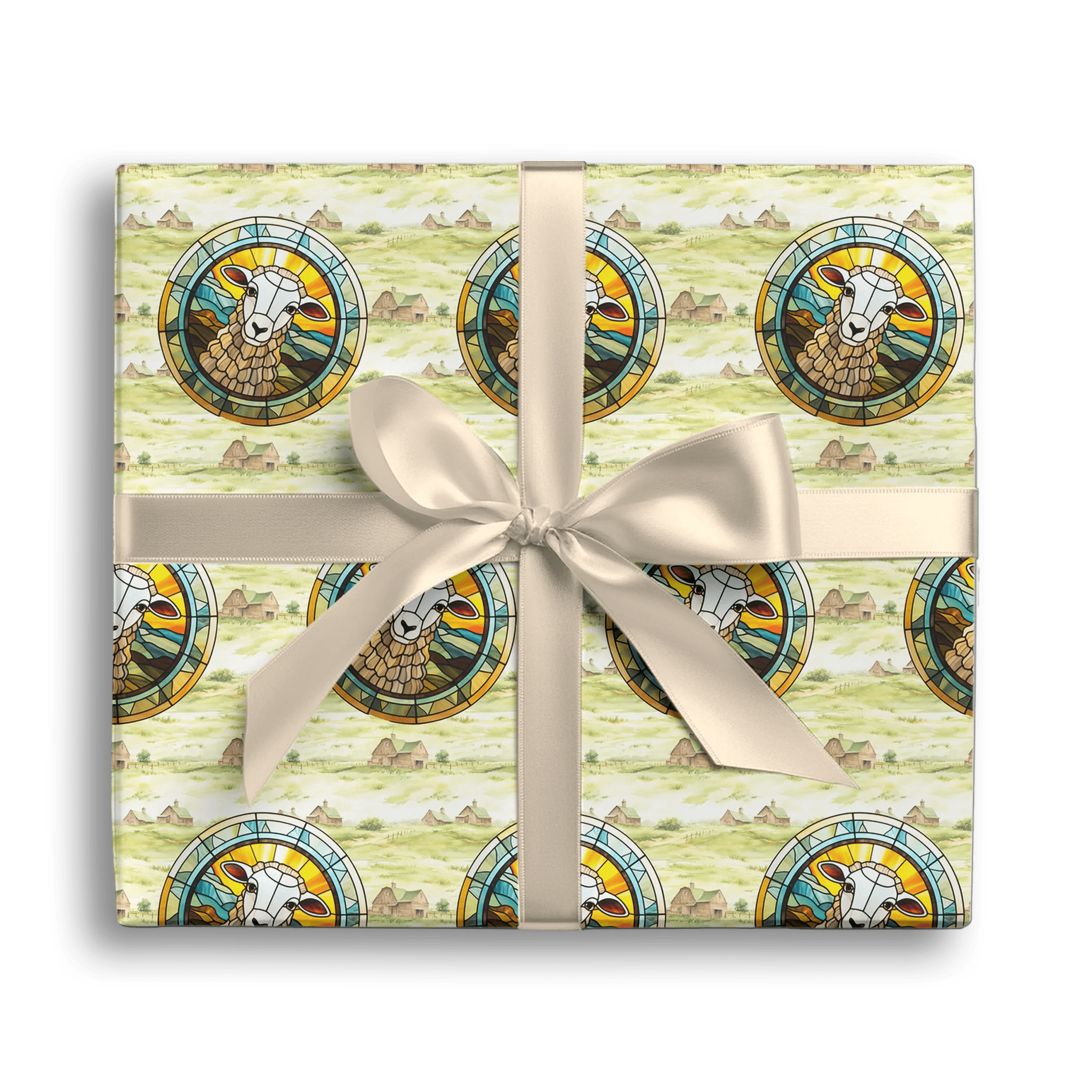 Woolly Countryside Charm Gift Wrapping Paper