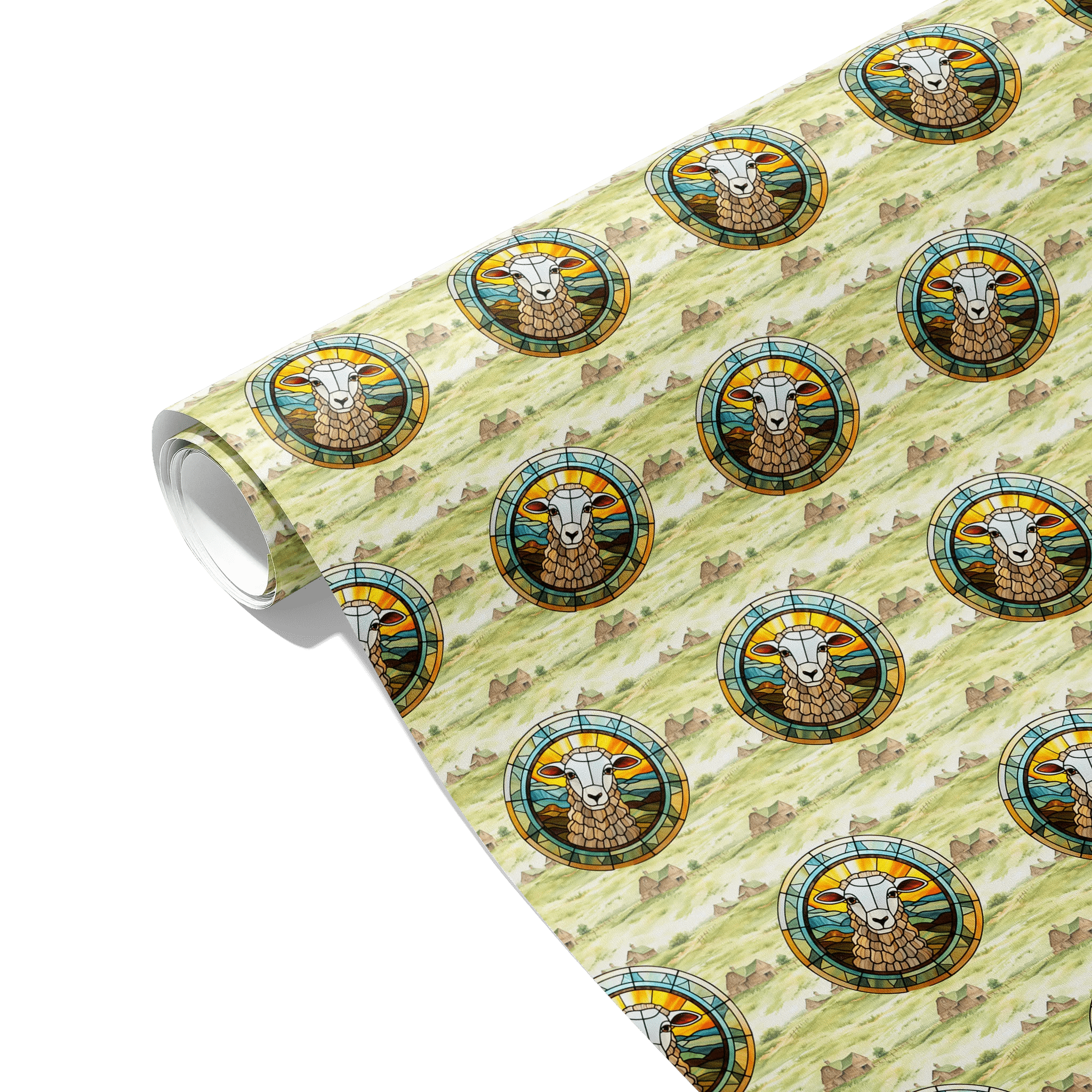 Woolly Countryside Charm Gift Wrapping Paper