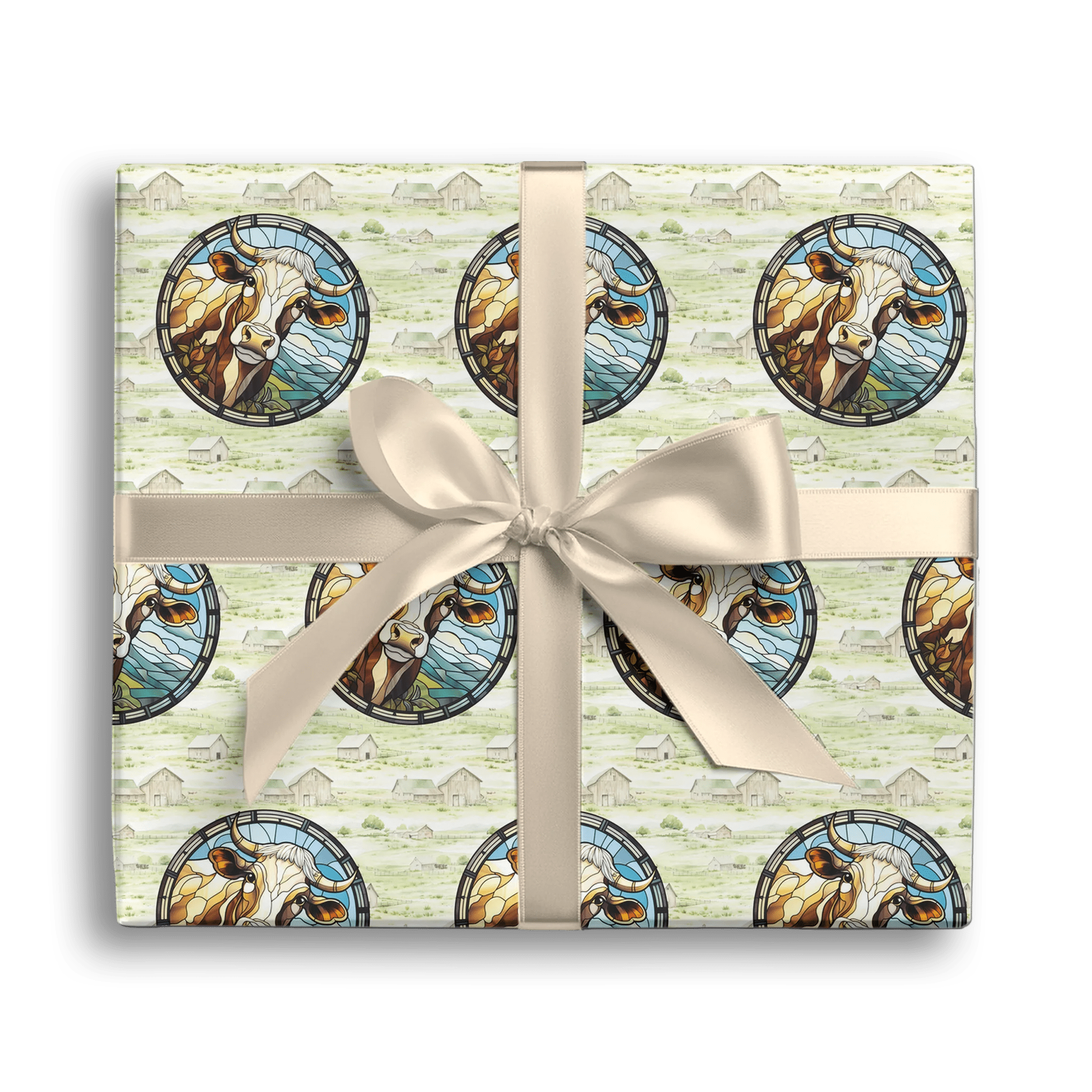 Bovine Countryside Beauty Gift Wrapping Paper