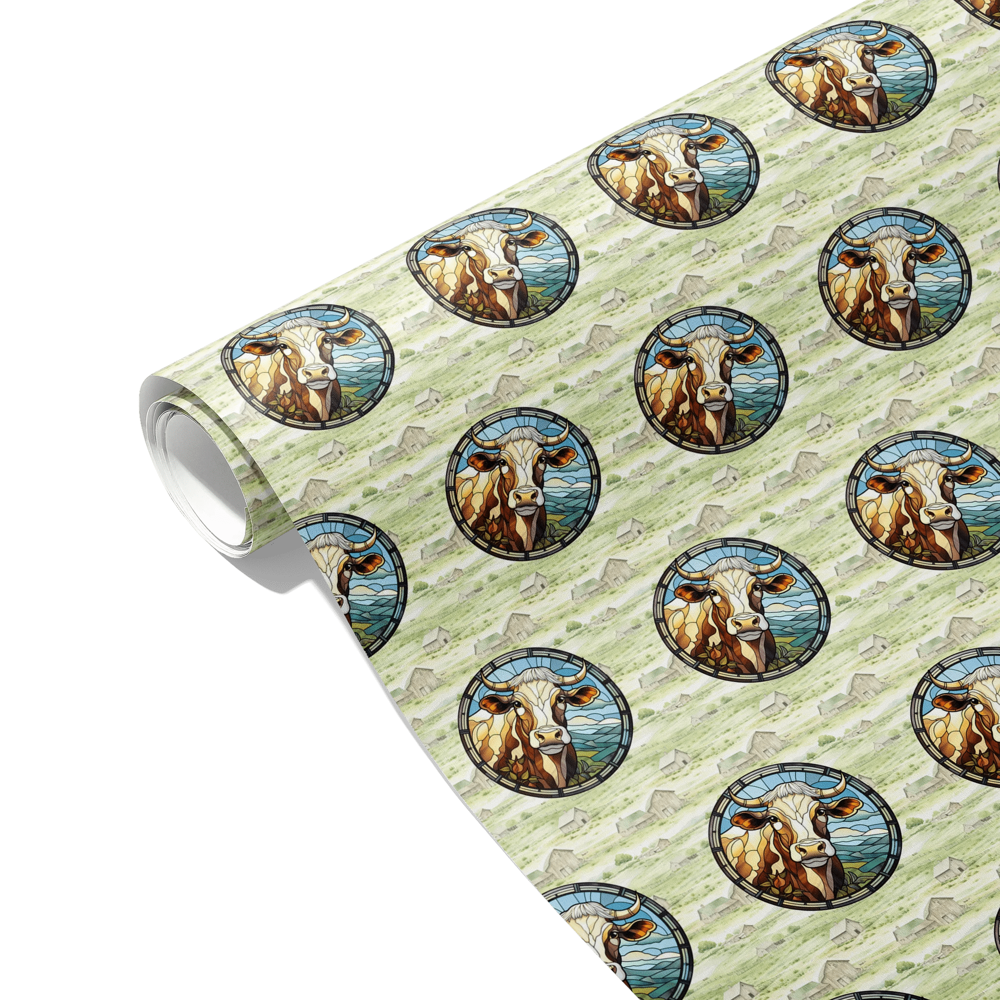 Bovine Countryside Beauty Gift Wrapping Paper