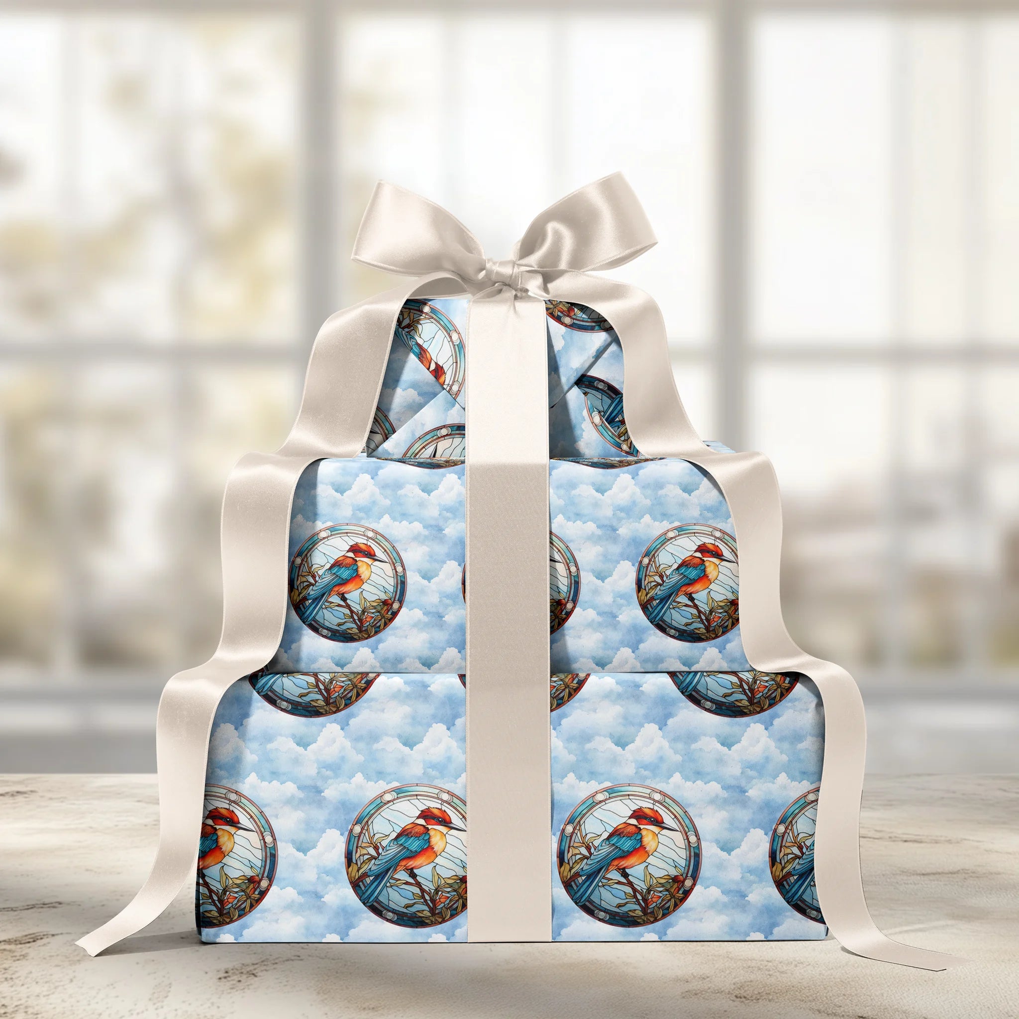 Flash Of Vibrant Feathers Gift Wrapping Paper