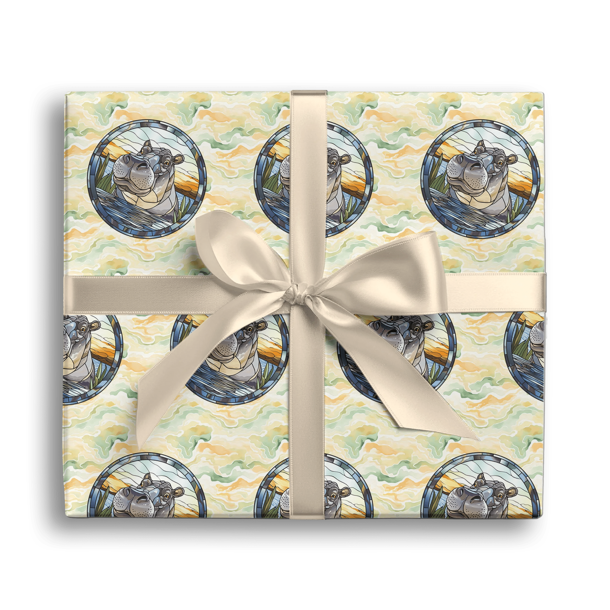 Water-Bound Powerhouse Gift Wrapping Paper