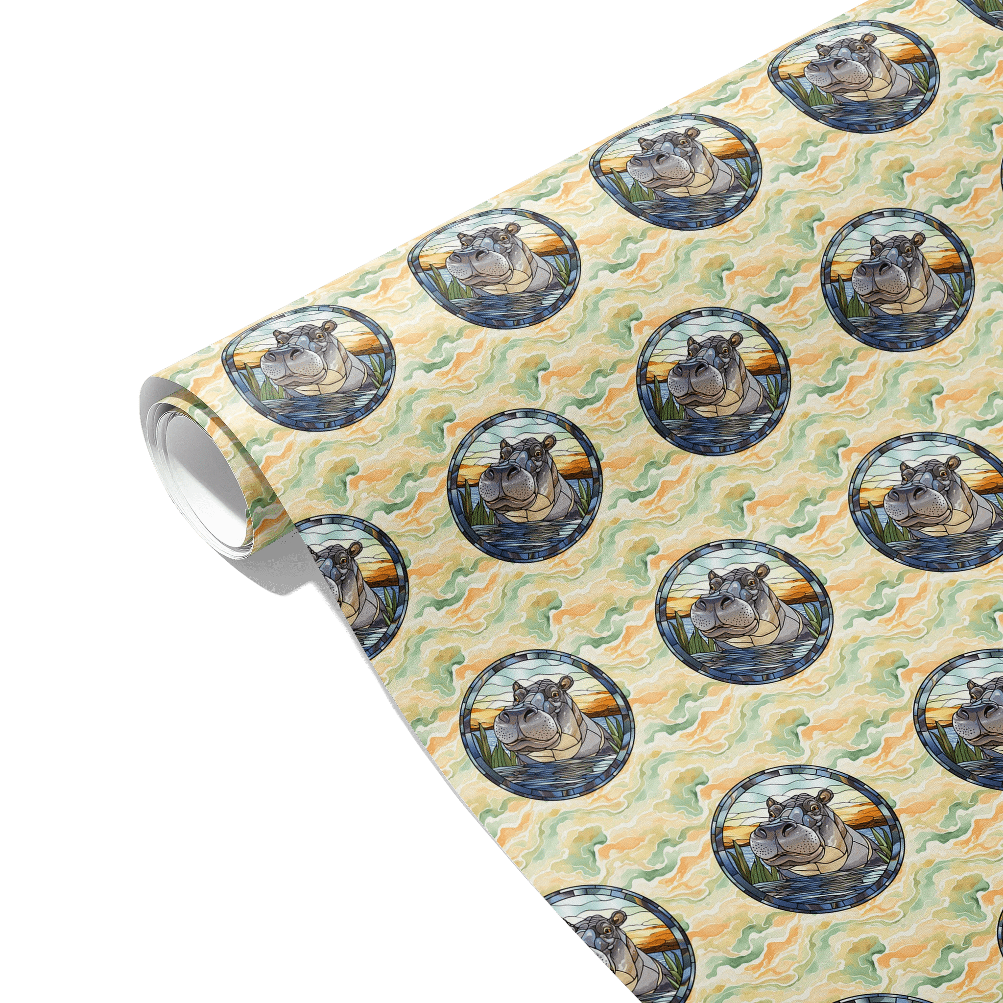 Water-Bound Powerhouse Gift Wrapping Paper