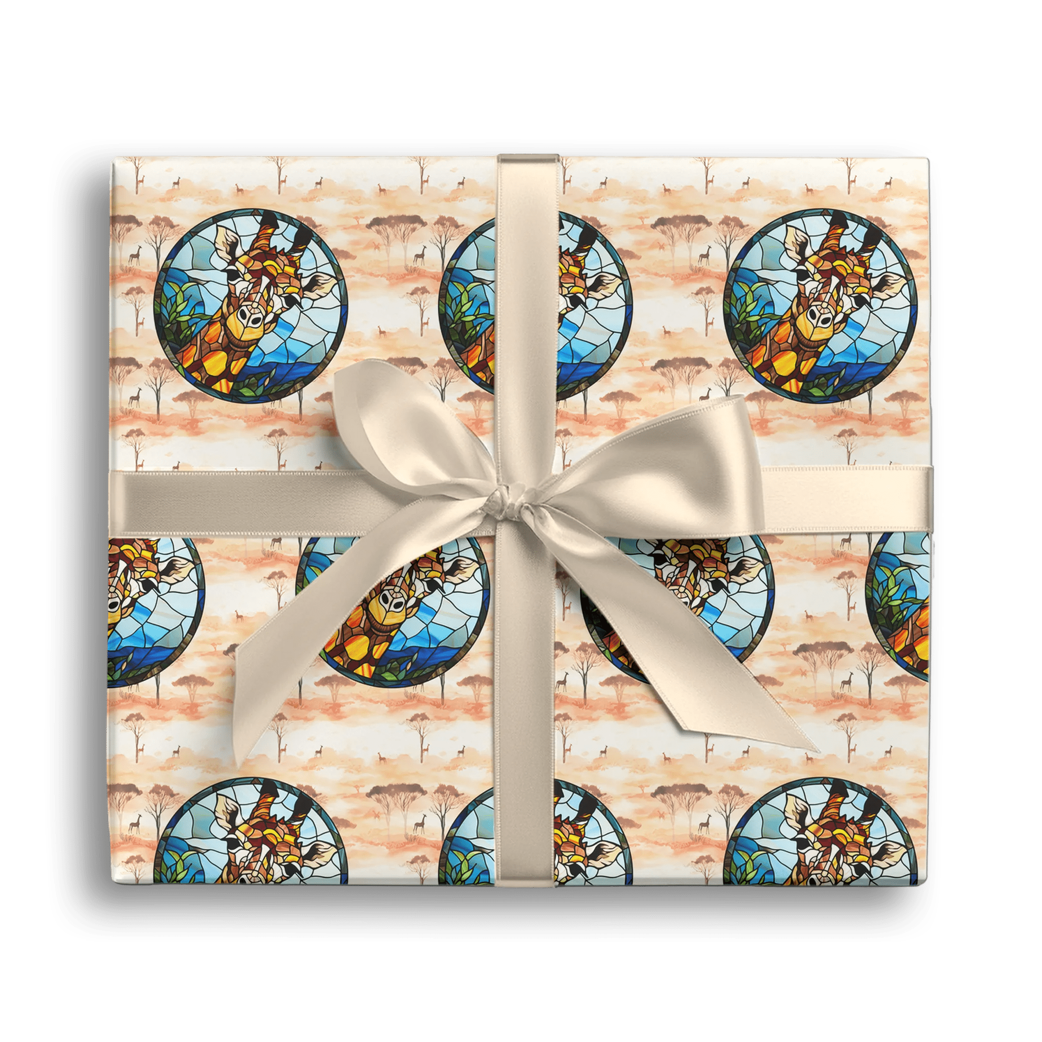 Golden Towering Beauty Gift Wrapping Paper