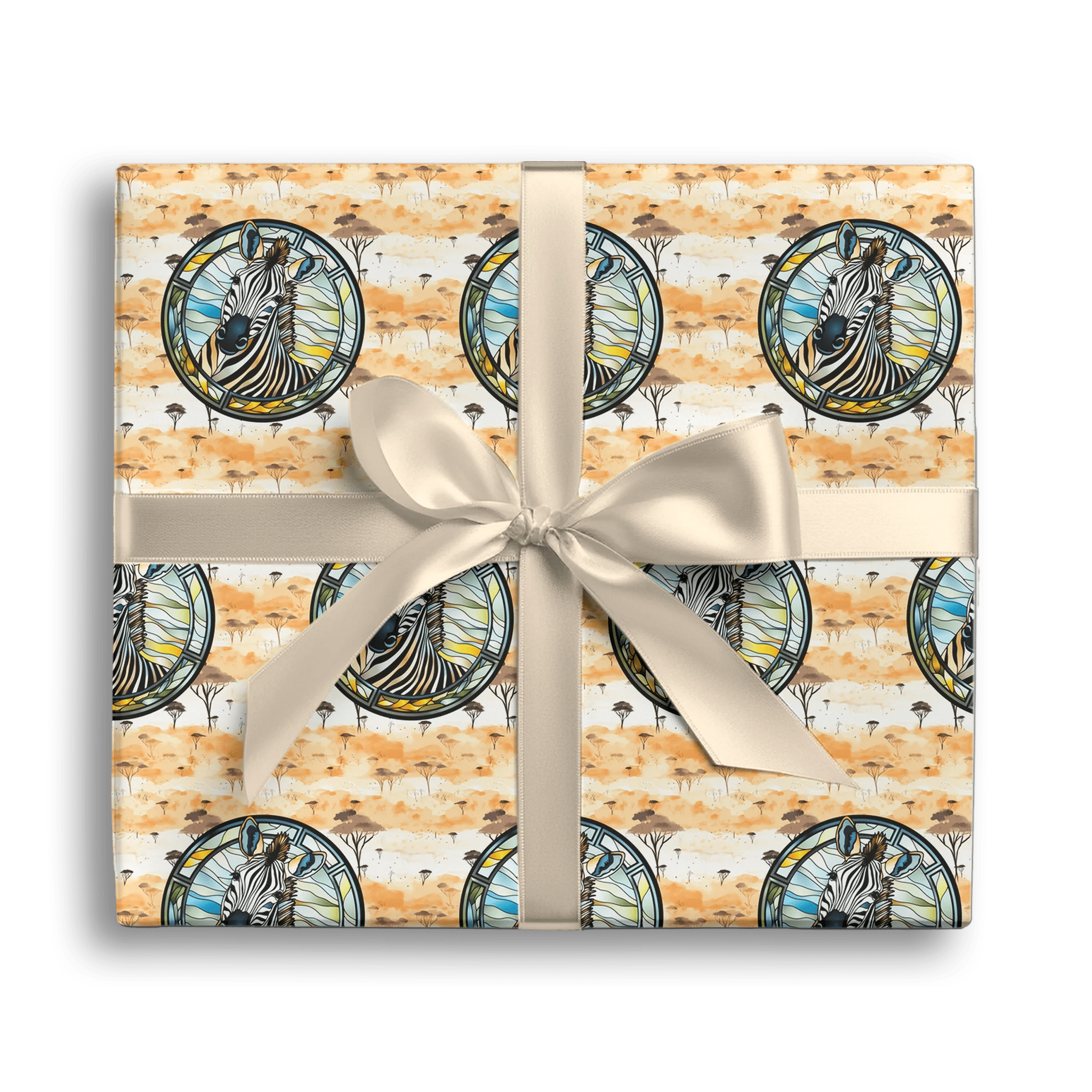 Striped Savanna Beauty Gift Wrapping Paper