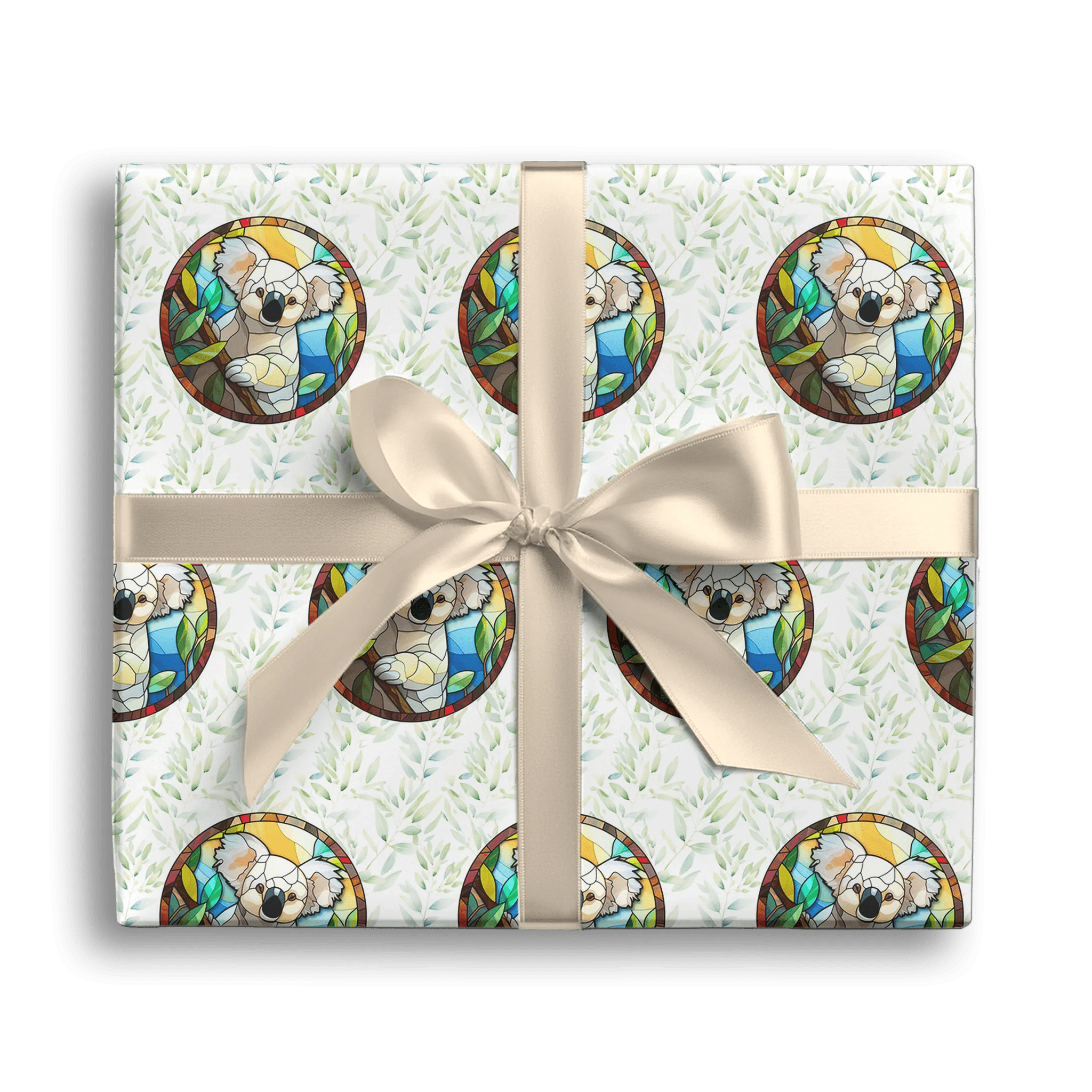 Peaceful Eucalyptus Hug Gift Wrapping Paper