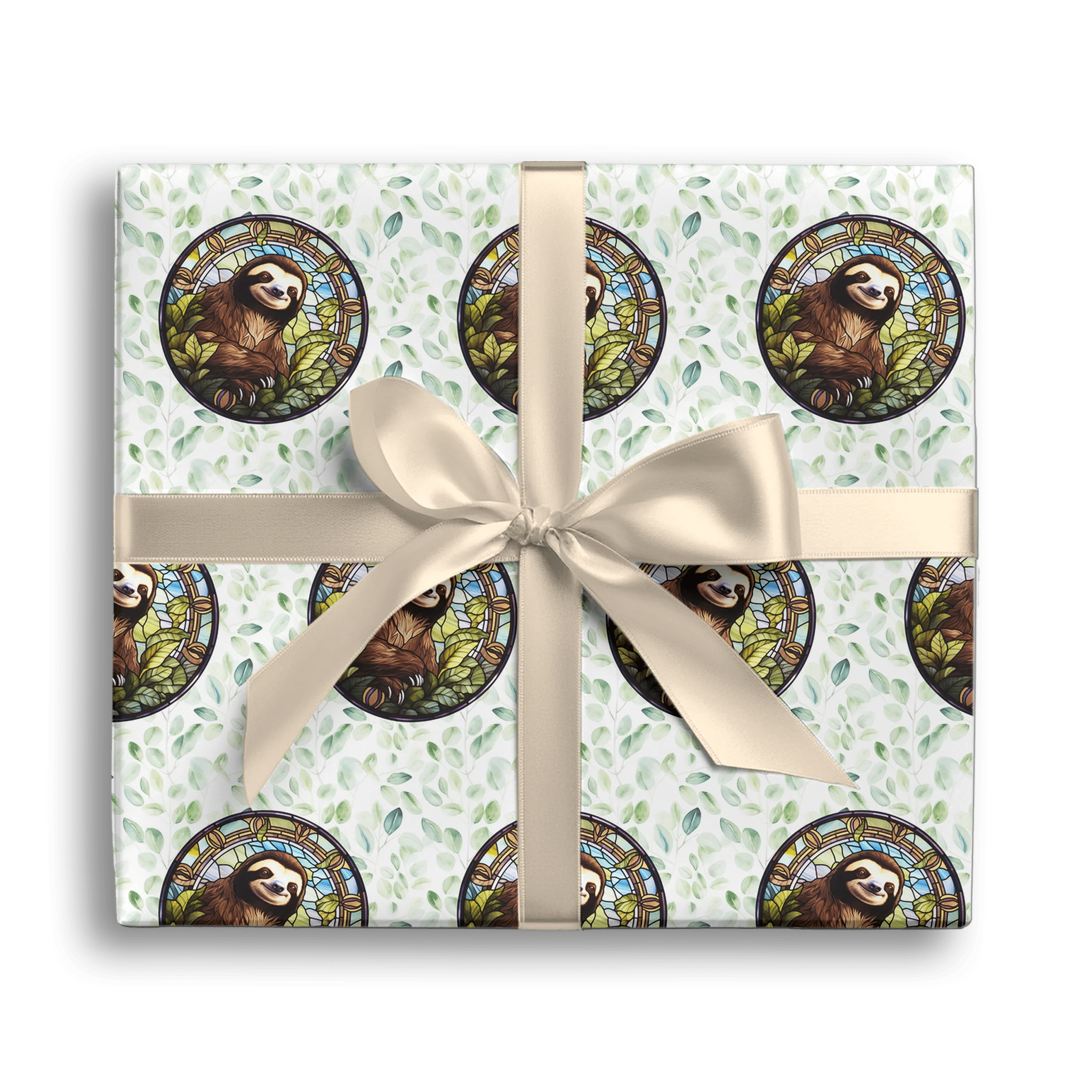 Relaxed Leafy Embrace Gift Wrapping Paper