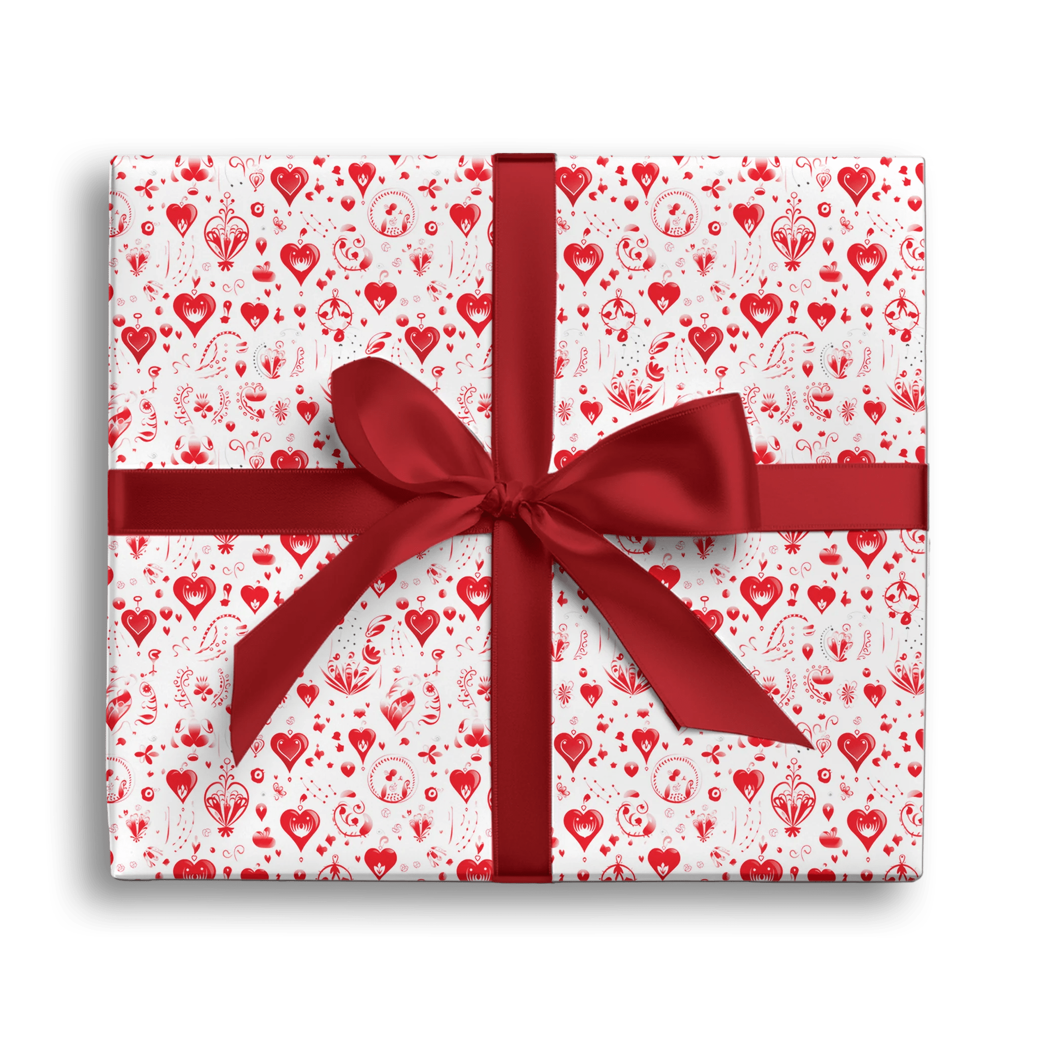 Hearts And Cute Doodles Gift Wrapping Paper