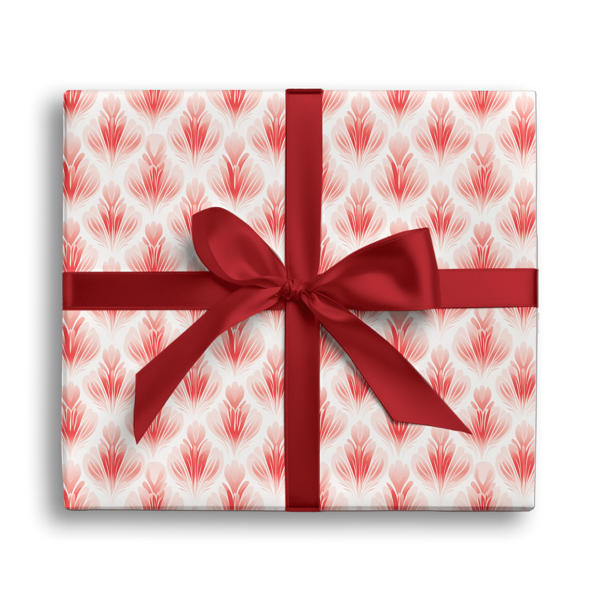 Romantic Red Blossoms Gift Wrapping Paper
