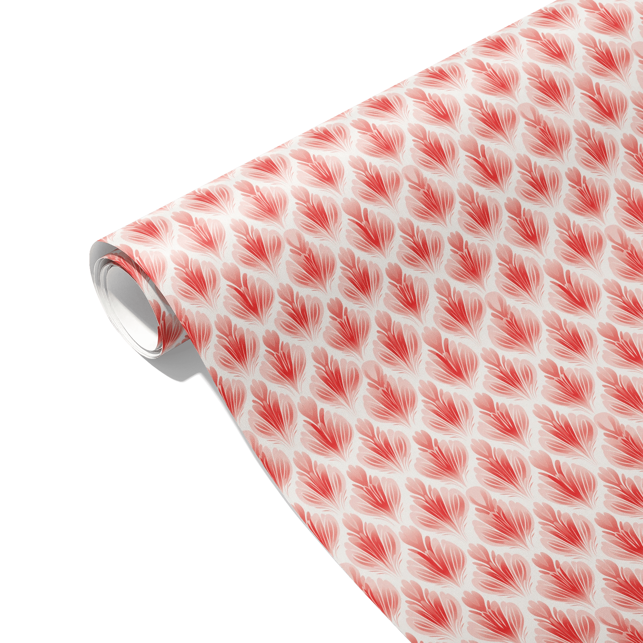 Romantic Red Blossoms Gift Wrapping Paper