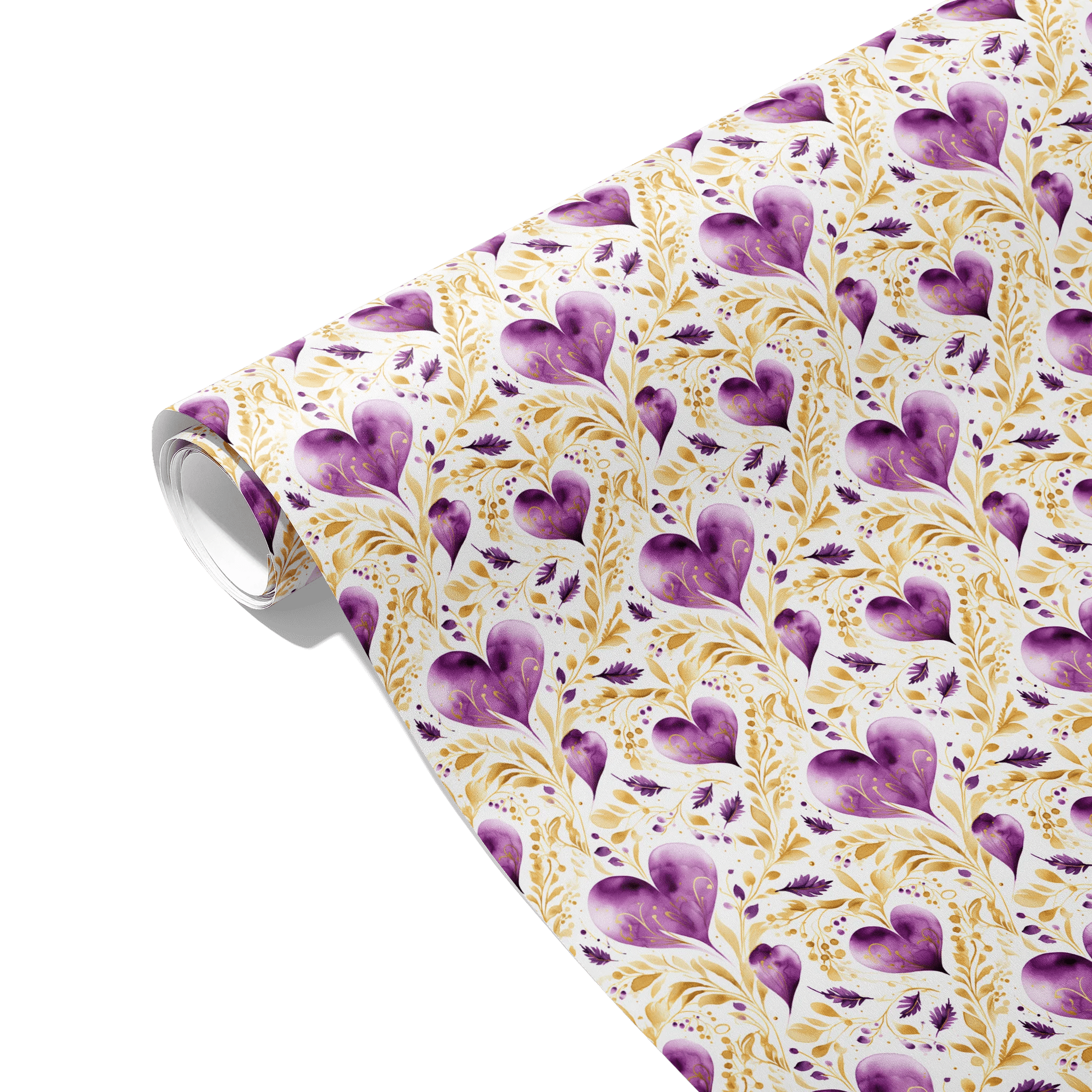 Purple Heart Vibes Gift Wrapping Paper