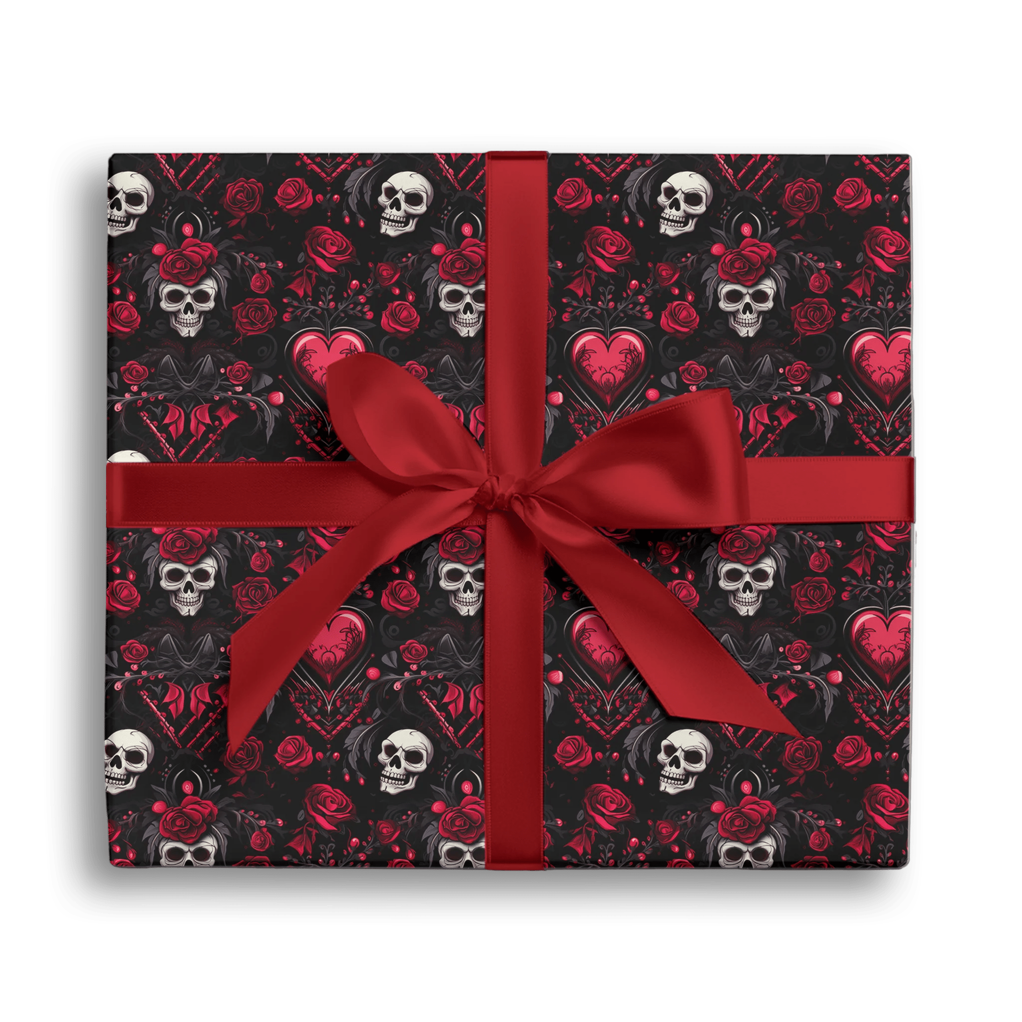 Sugar Skull Style Gift Wrapping Paper