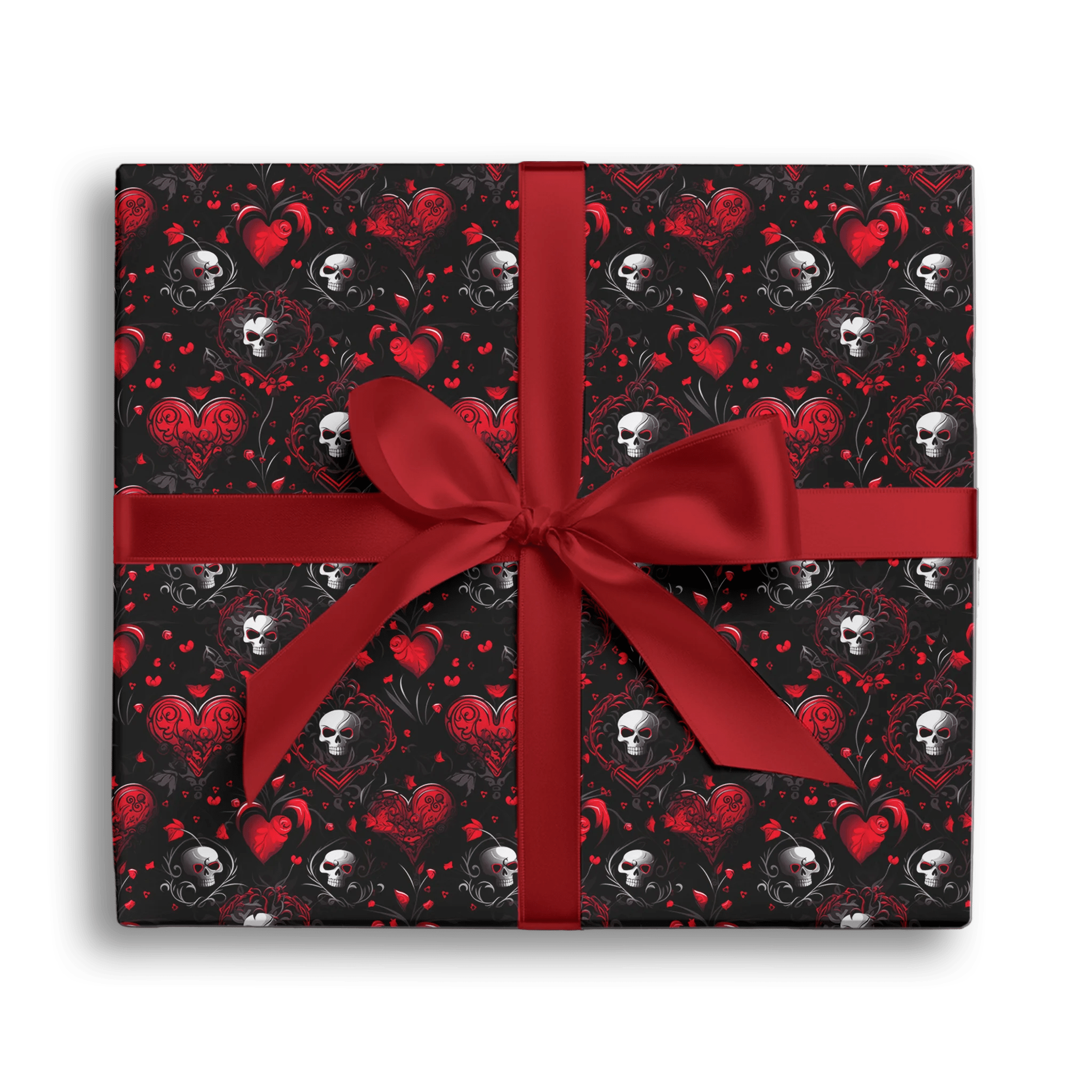 Red And Spooky Gift Wrapping Paper