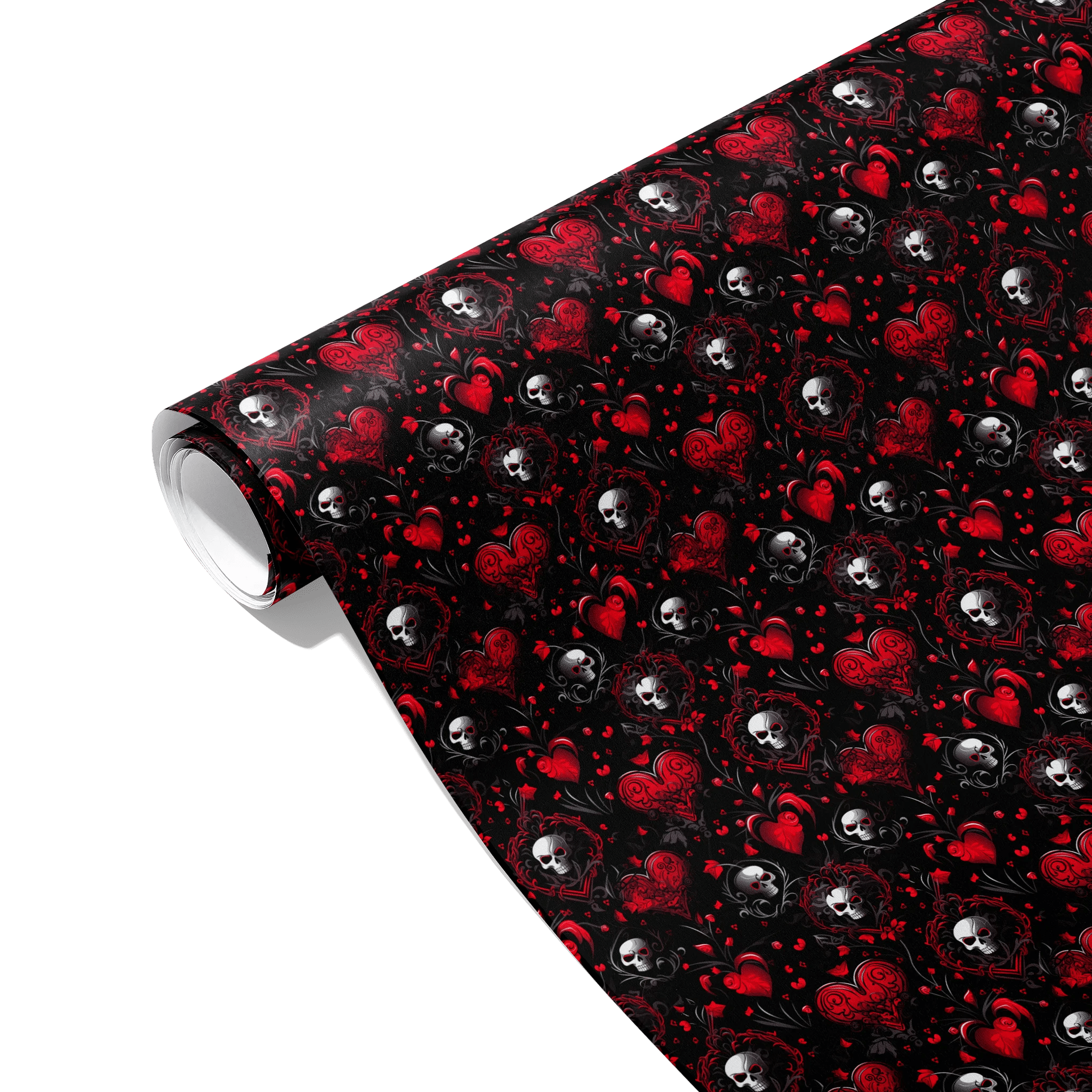 Red And Spooky Gift Wrapping Paper