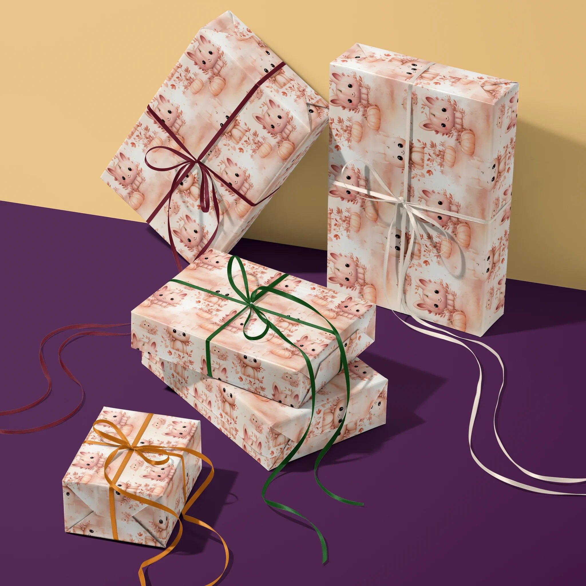 Pumpkin Paws Gift Wrapping Paper