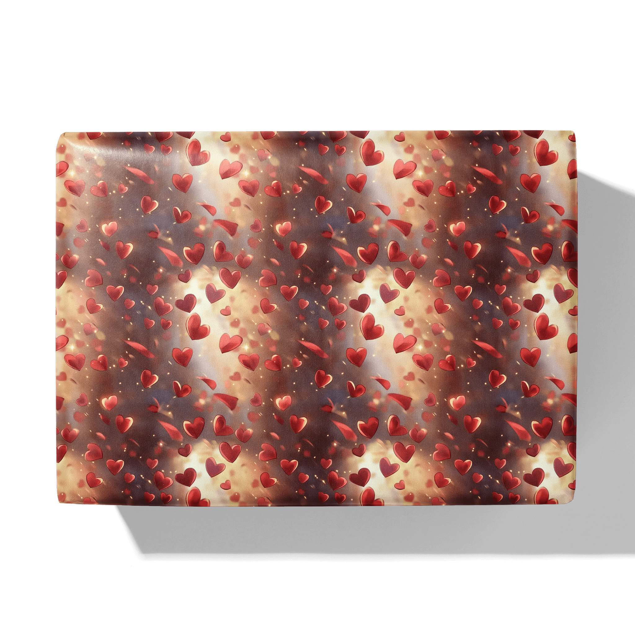 Sparkling Heartfall Gift Wrapping Paper