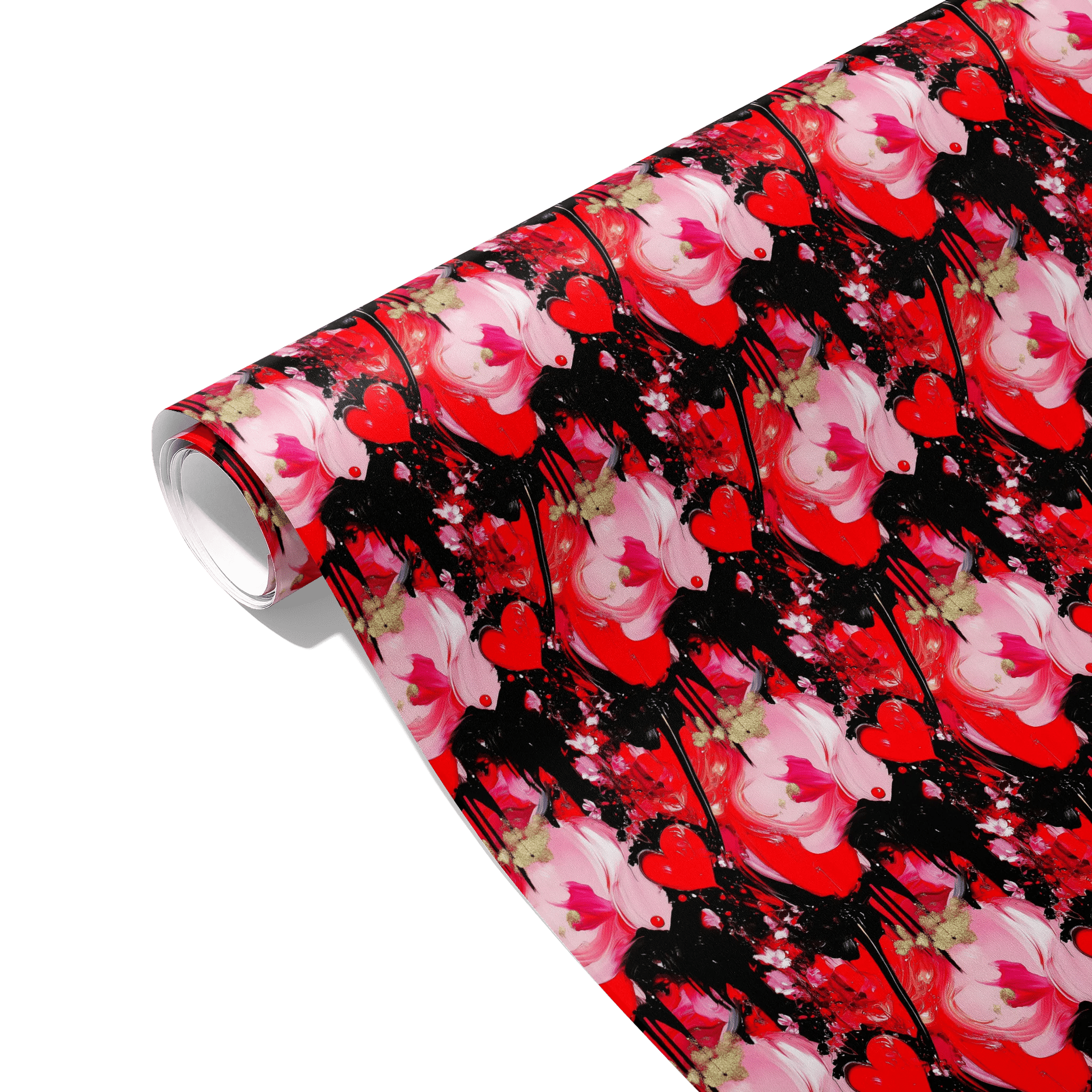 Red And Crazy Gift Wrapping Paper