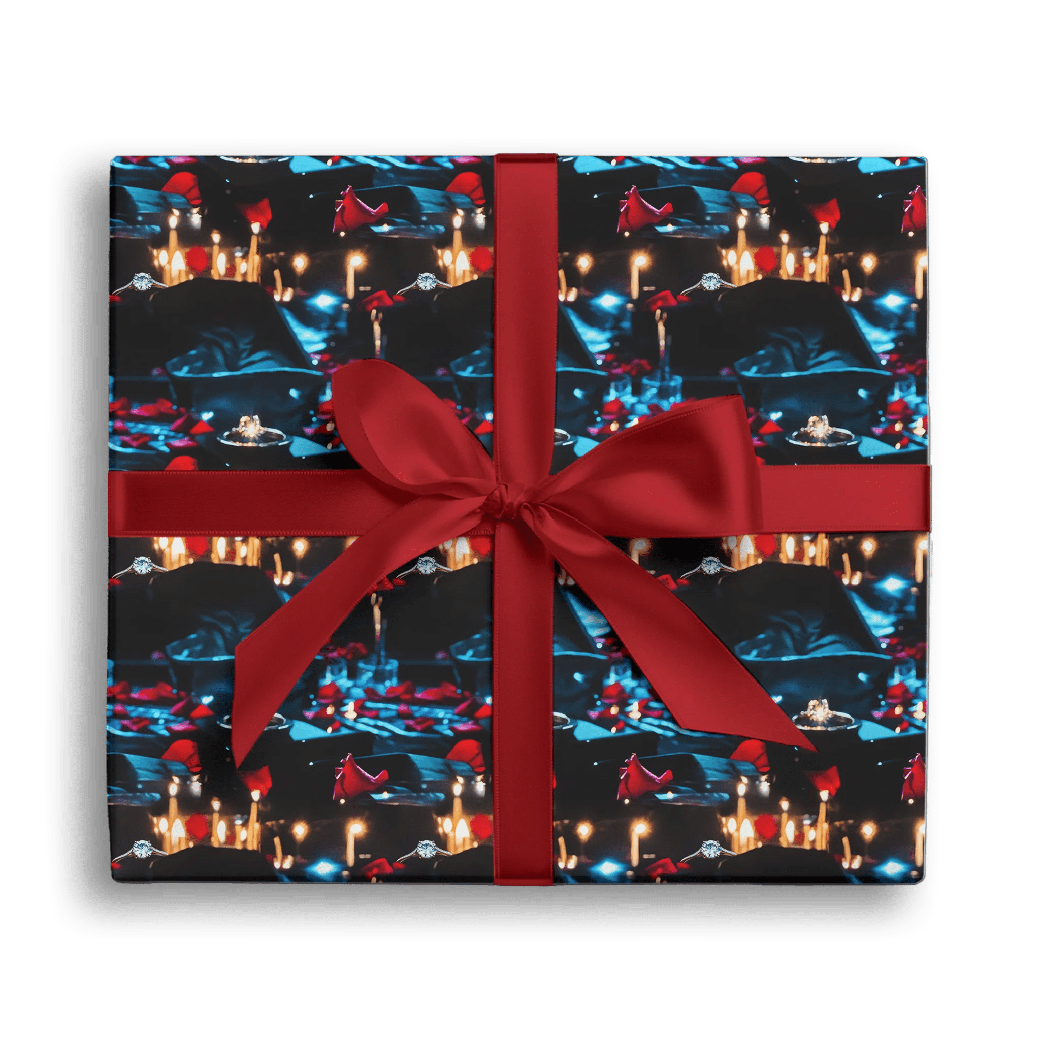 Candlelit Romance Gift Wrapping Paper