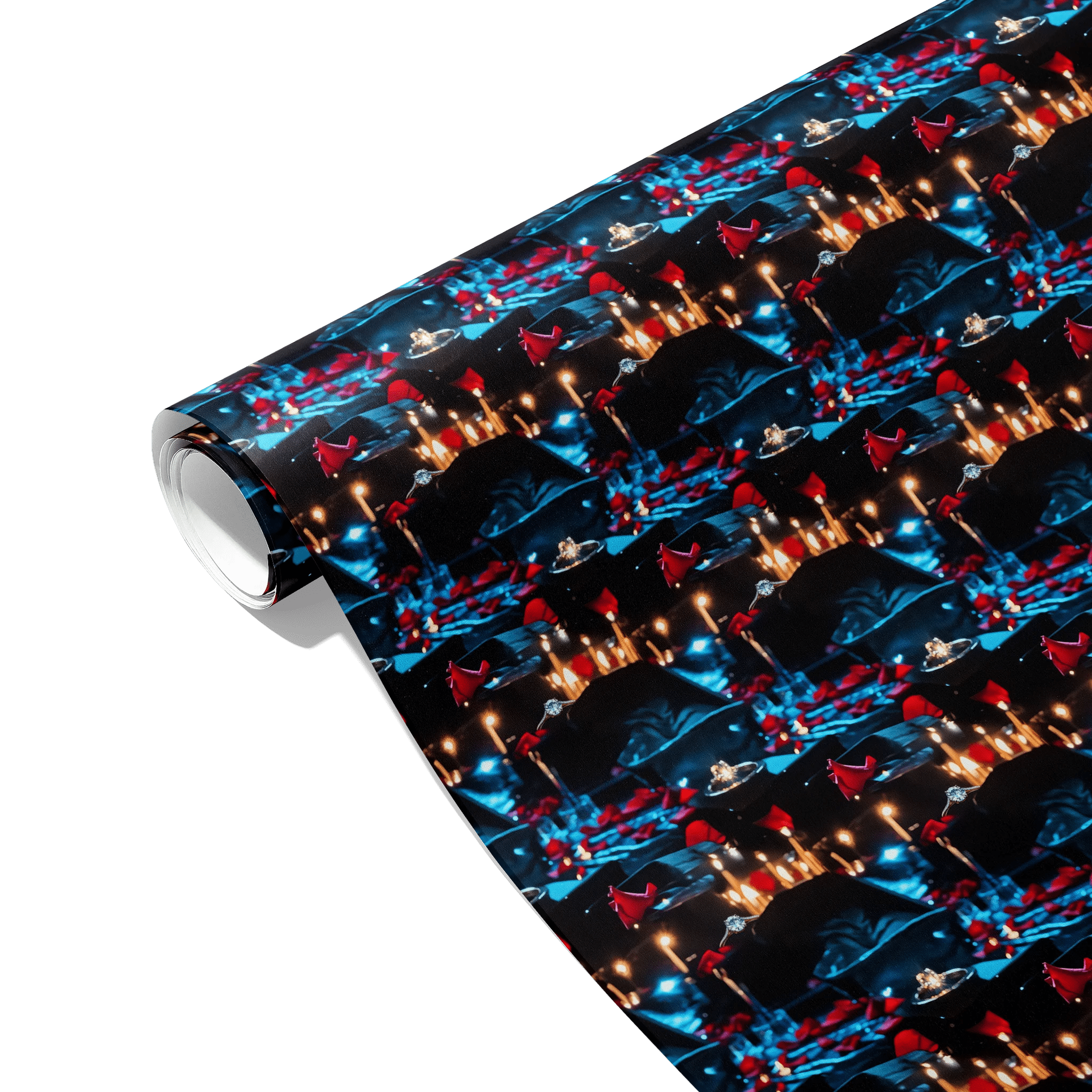 Candlelit Romance Gift Wrapping Paper