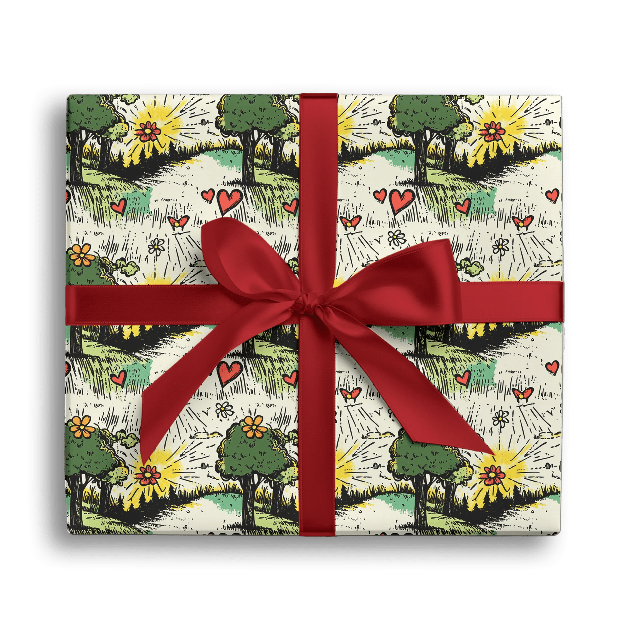 Doodletree Romance Gift Wrapping Paper