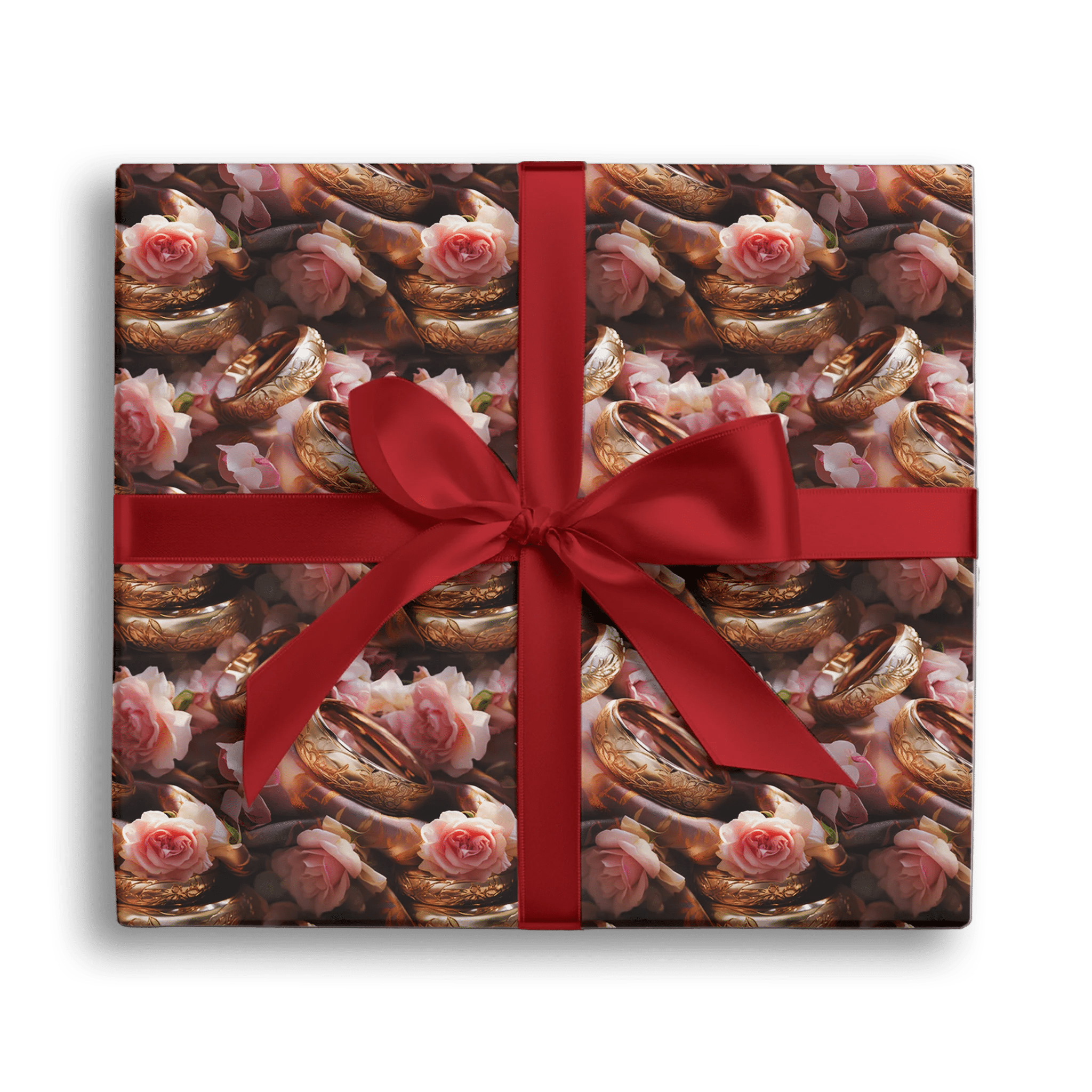 Rings Of Love Gift Wrapping Paper