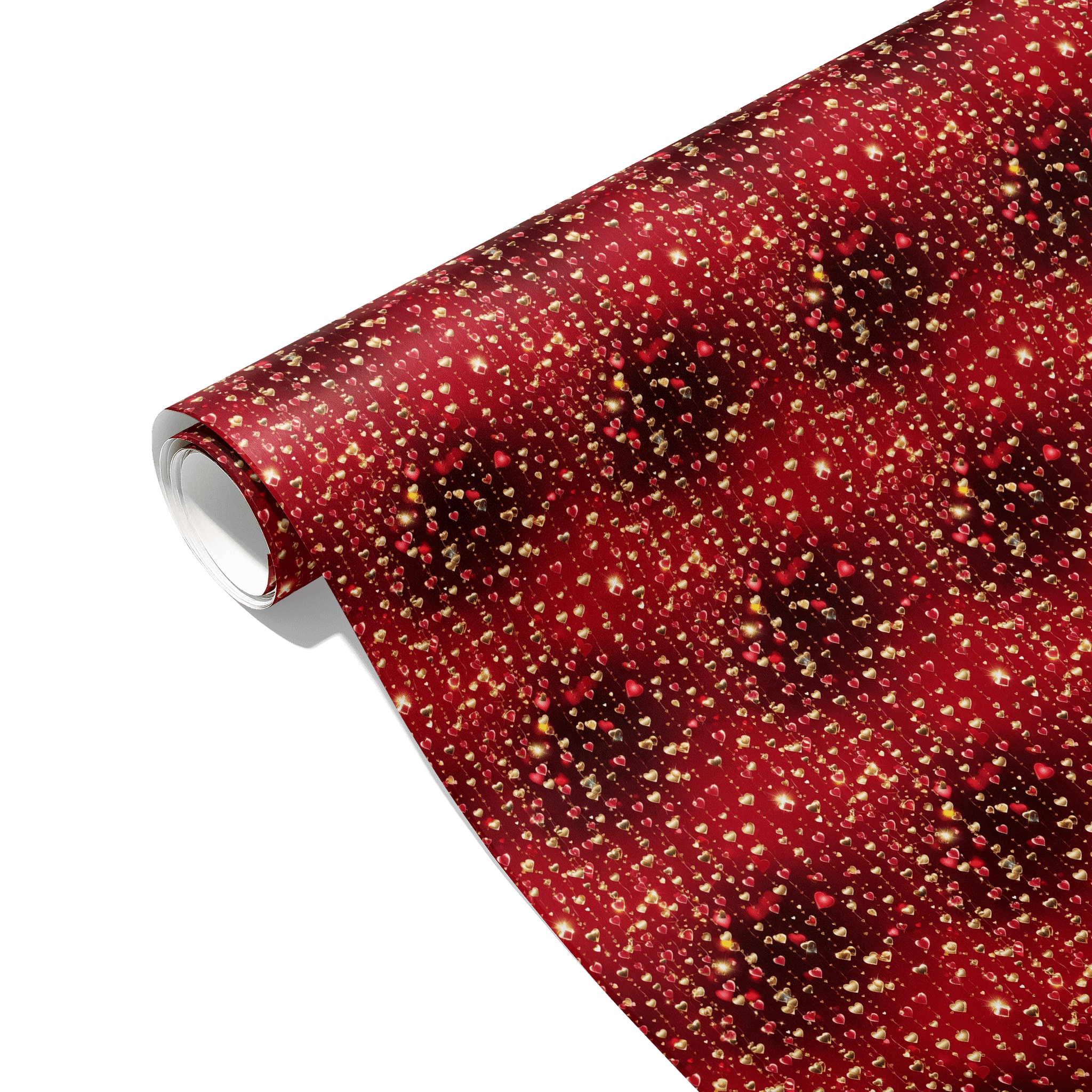 Golden Heartstrings Gift Wrapping Paper