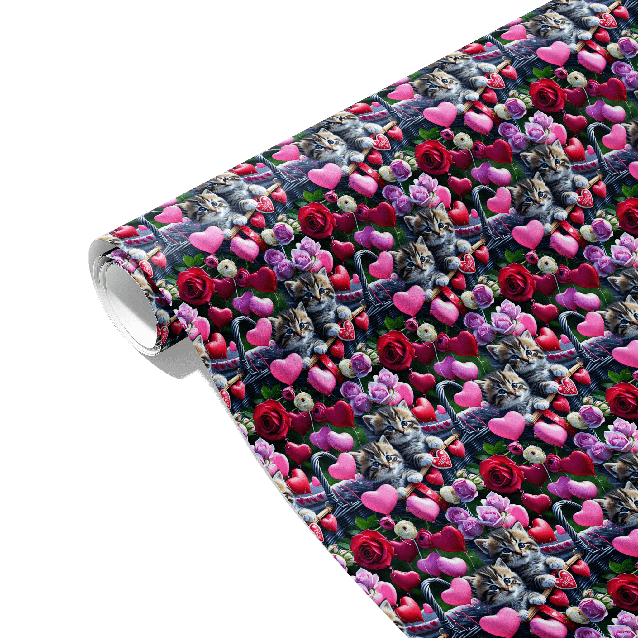 Purrfect Love Arrangement Gift Wrapping Paper