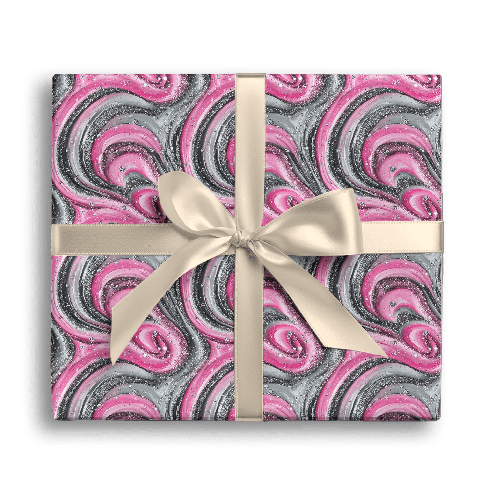 Glittery Flow Gift Wrapping Paper