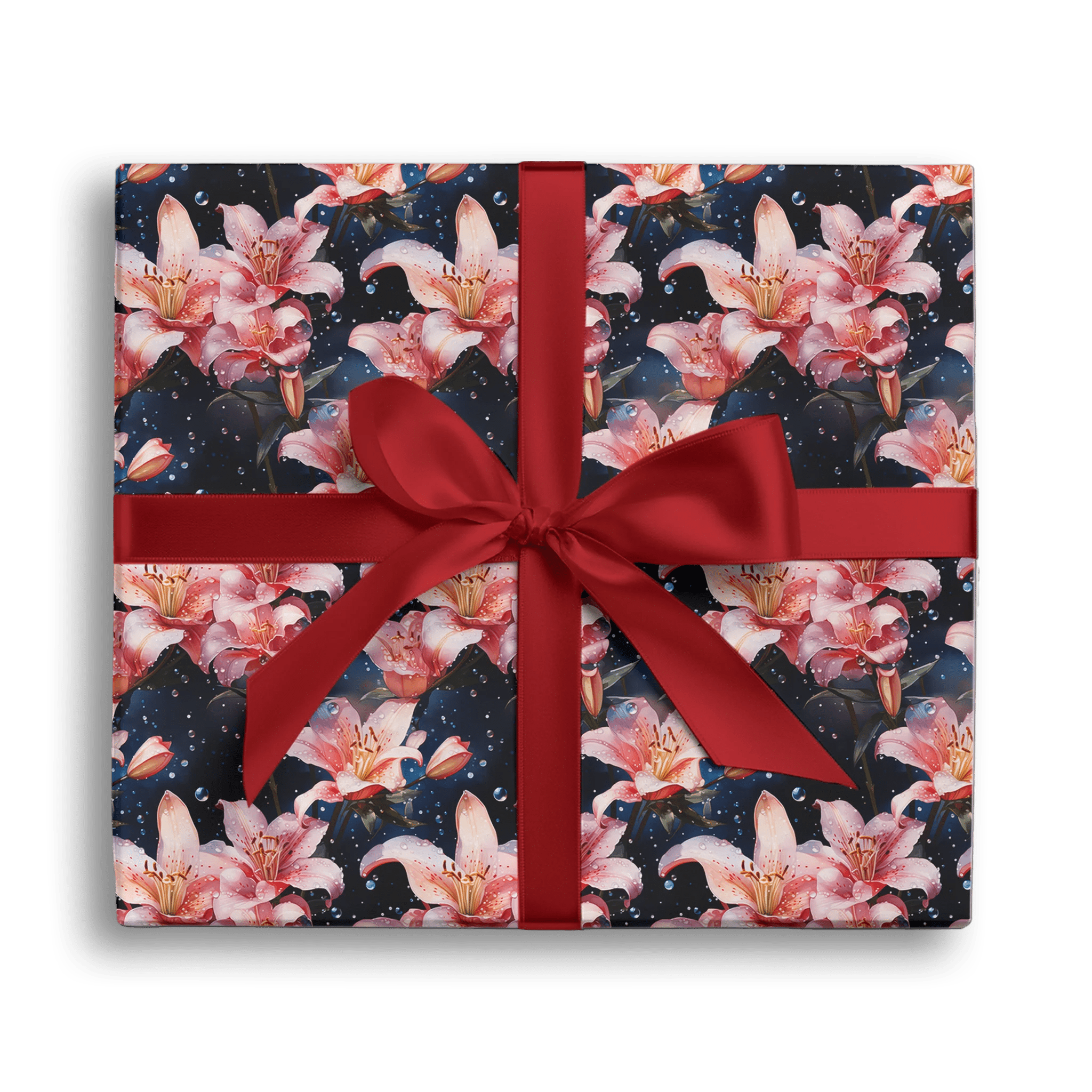 Starlit Blooms Gift Wrapping Paper