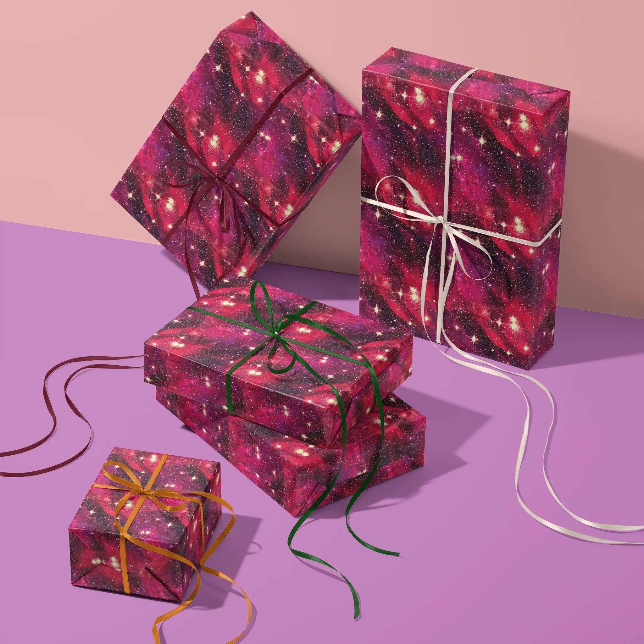 Starry Heart Skies Gift Wrapping Paper