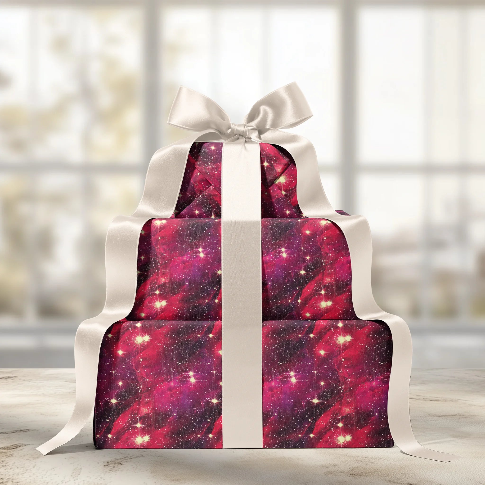Starry Heart Skies Gift Wrapping Paper