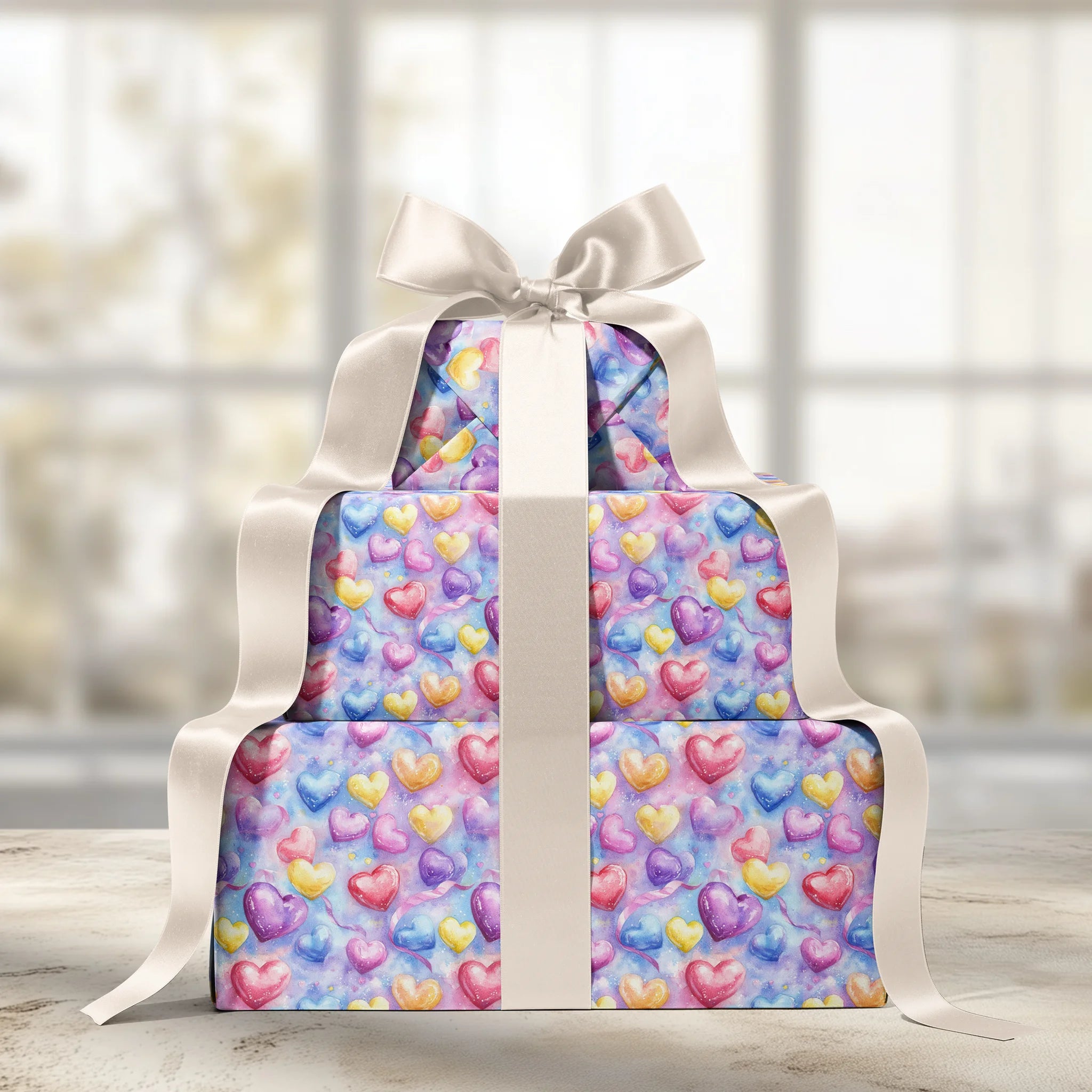 Dreamy Heart Clusters Gift Wrapping Paper