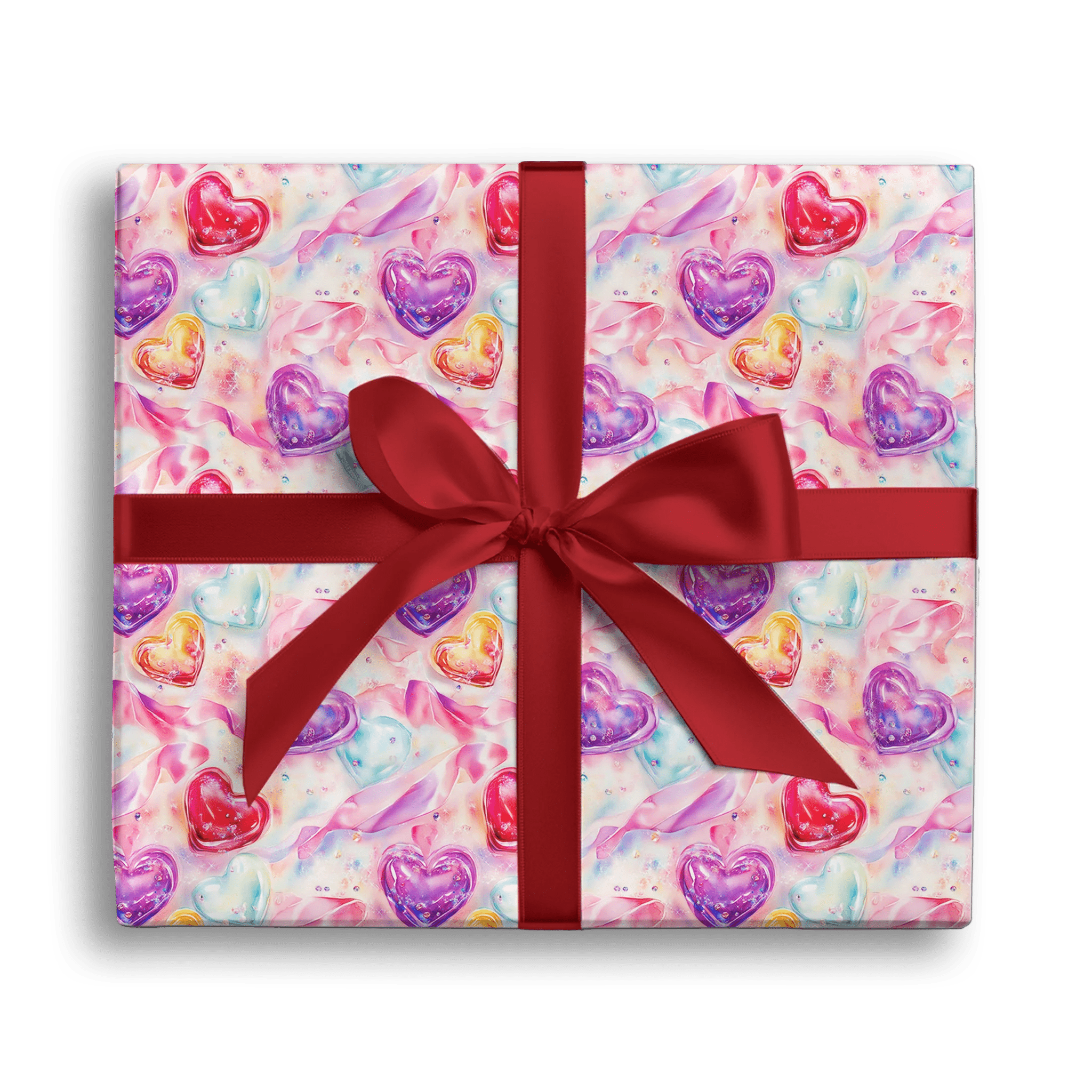 Sparkling Love Layers Gift Wrapping Paper