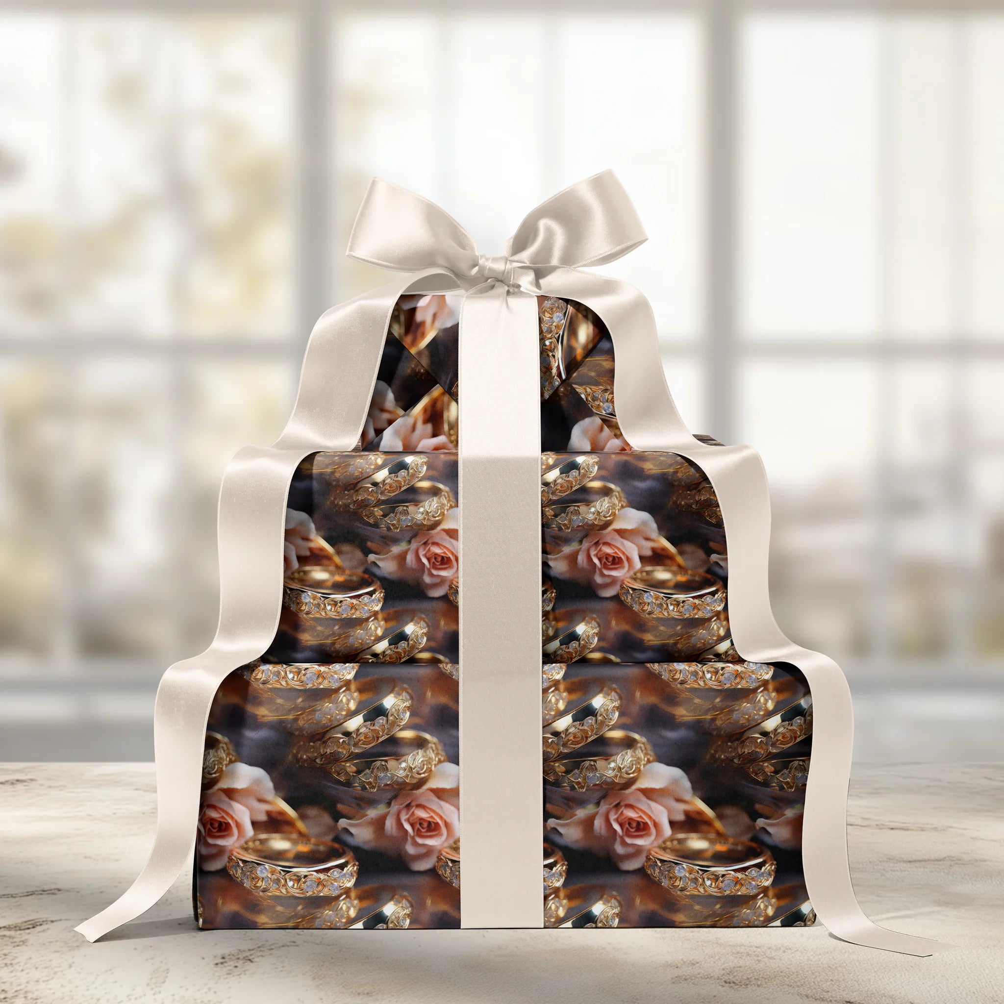 Rose Gold Harmony Gift Wrapping Paper