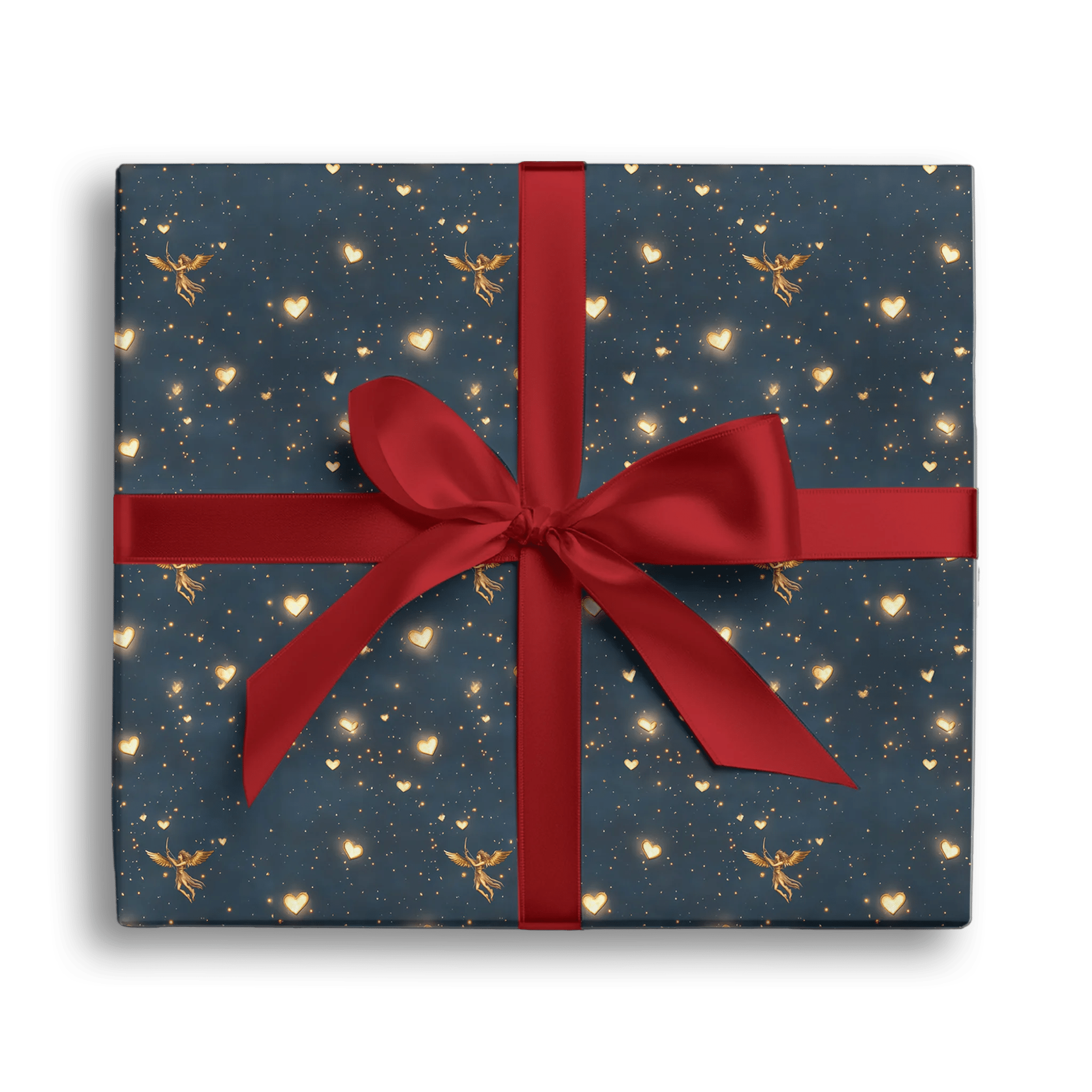 Cupid’s Heart Glow Gift Wrapping Paper