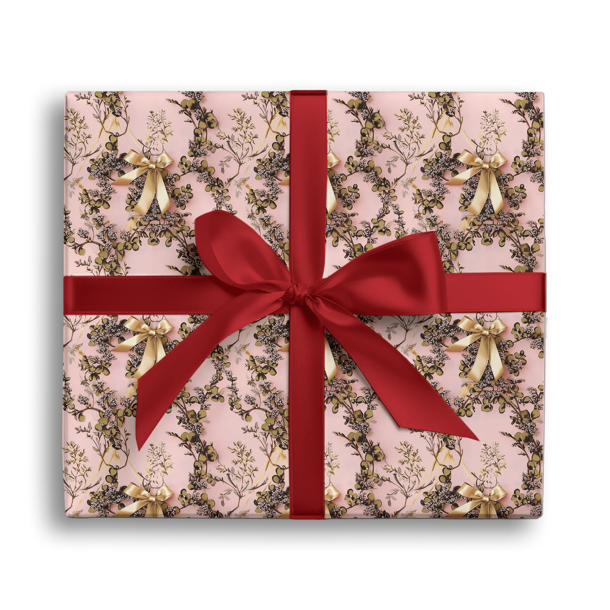 Blush Bow Bliss Gift Wrapping Paper