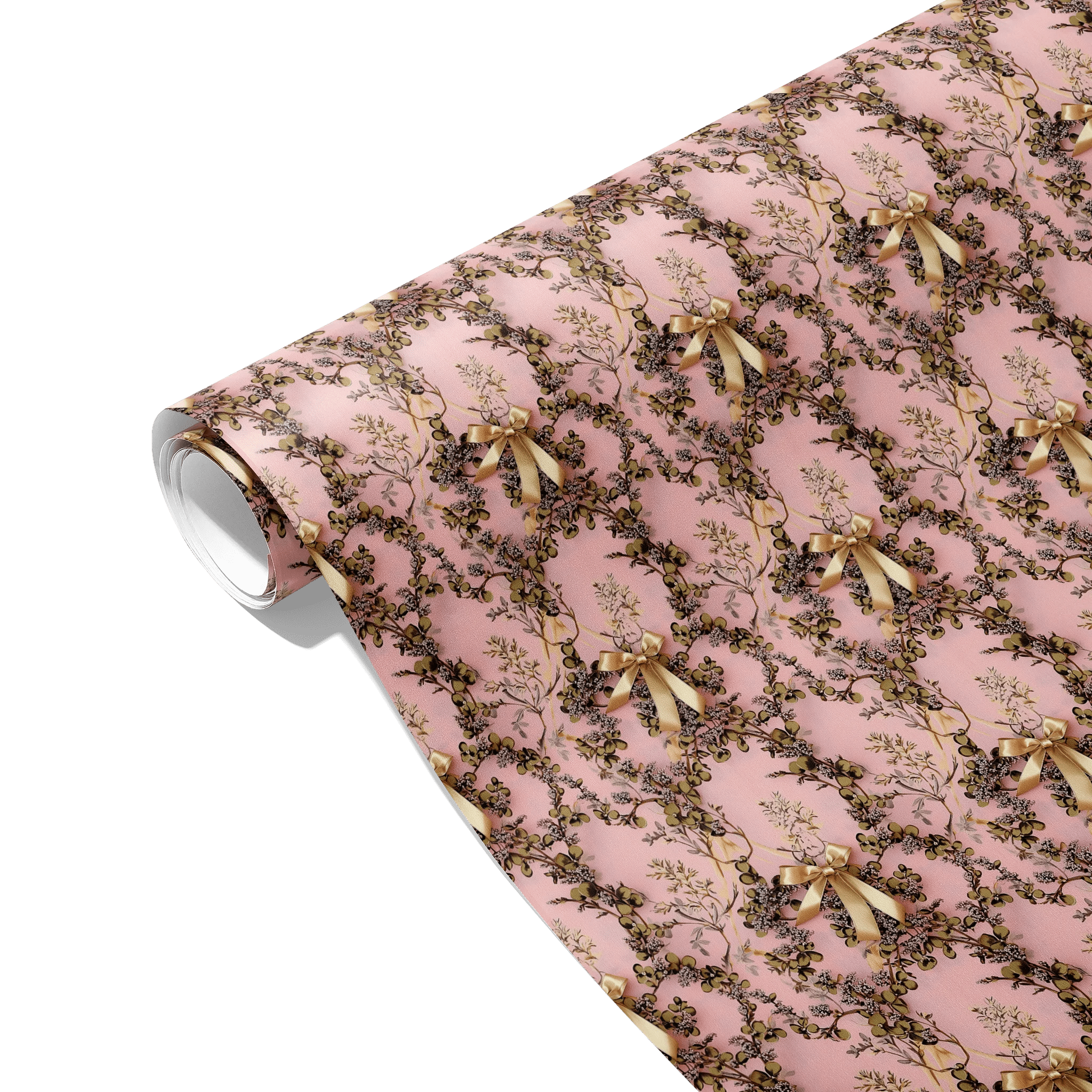 Blush Bow Bliss Gift Wrapping Paper