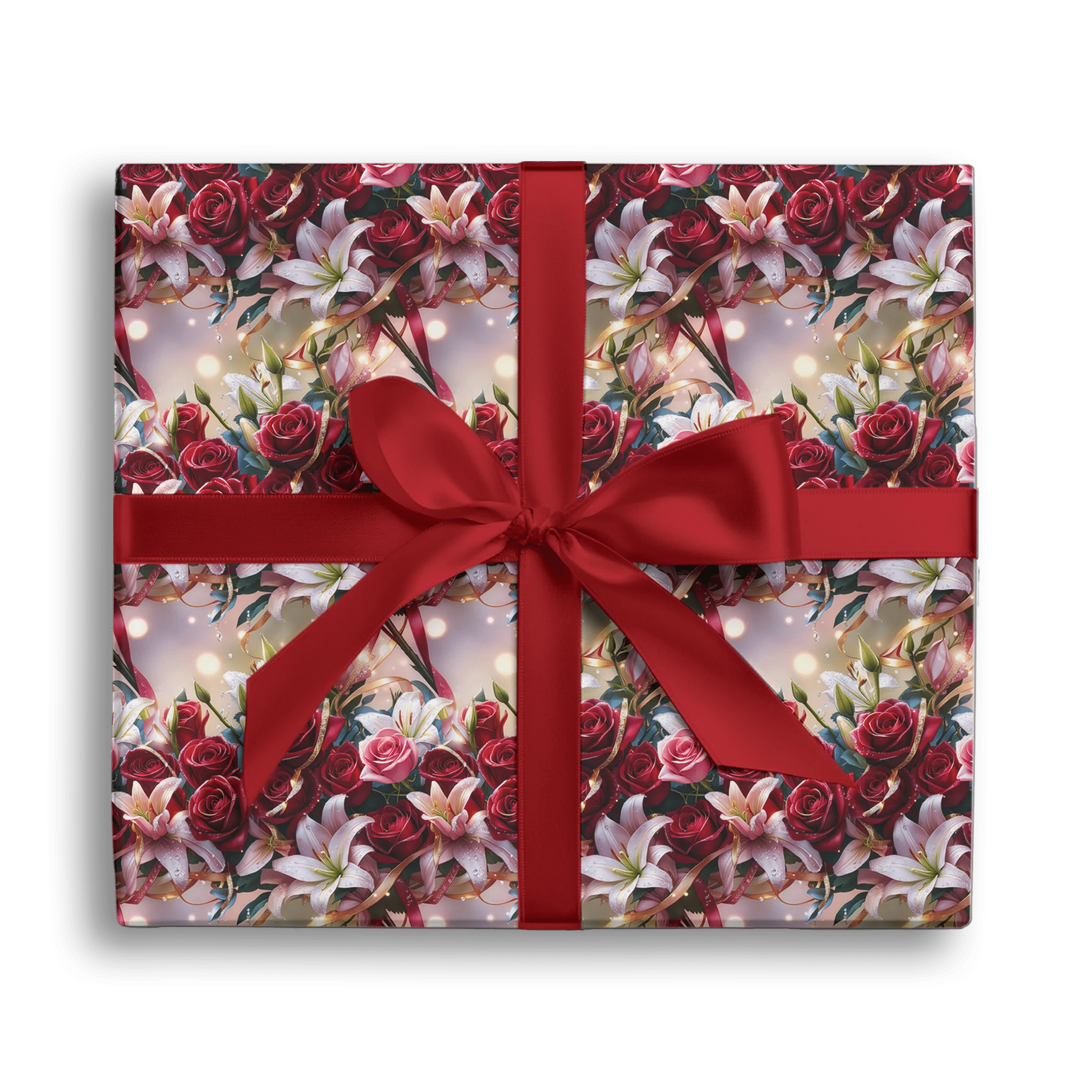 Crimson And Blush Gift Wrapping Paper