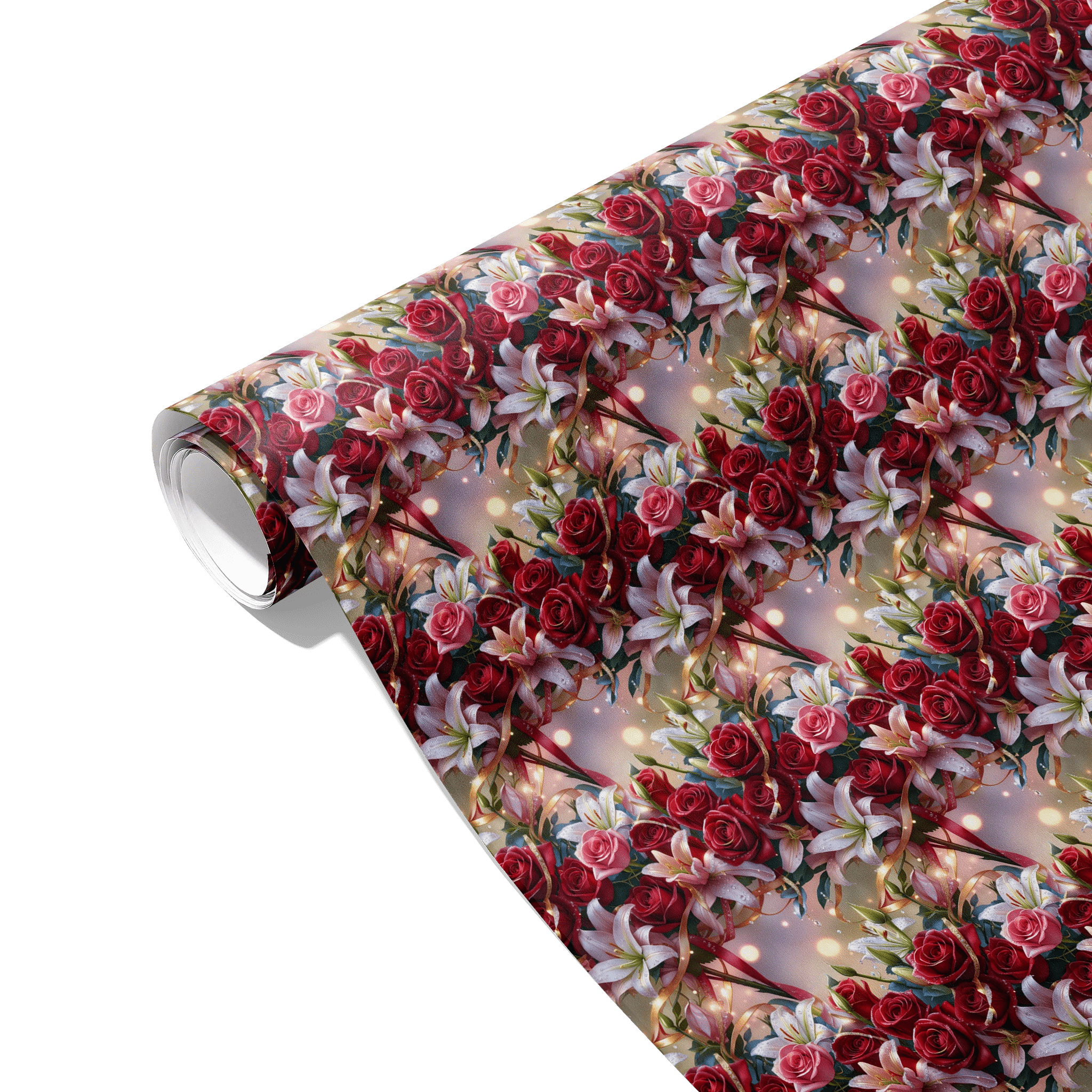 Crimson And Blush Gift Wrapping Paper
