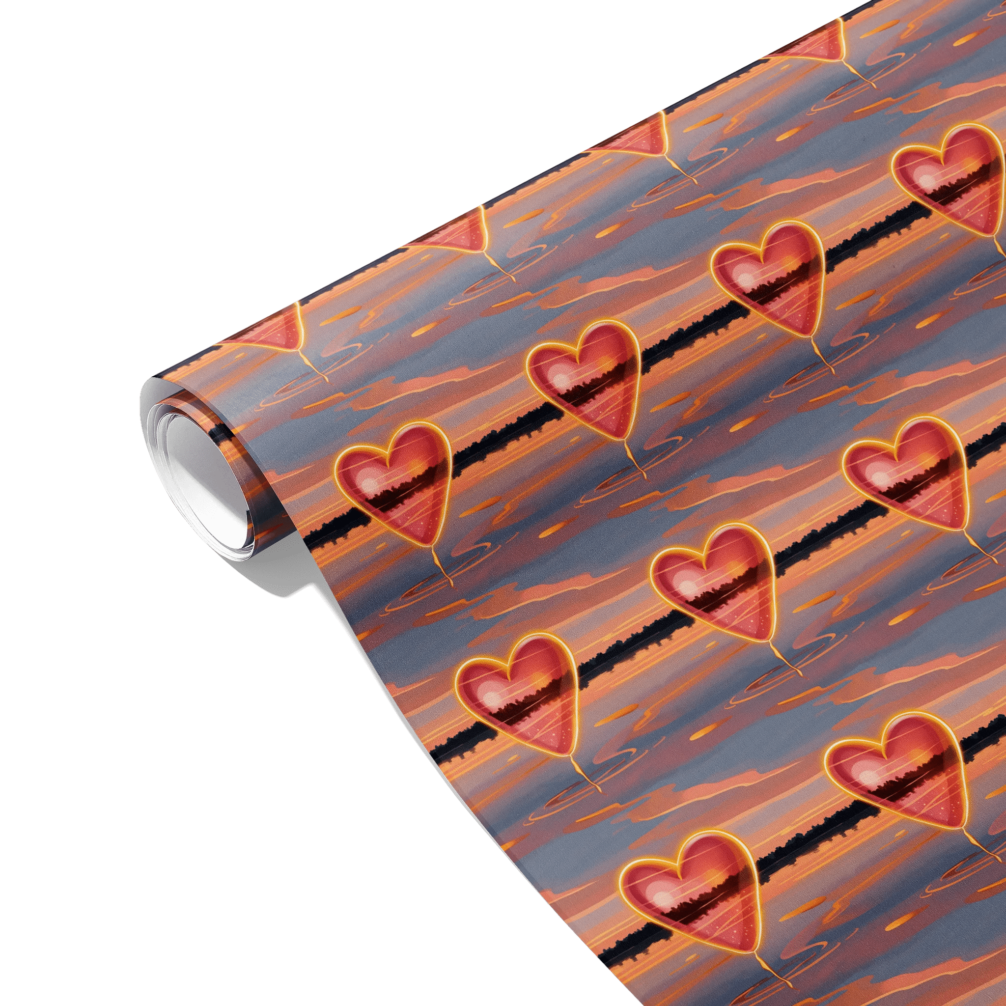 Hearts Across The Horizon Gift Wrapping Paper