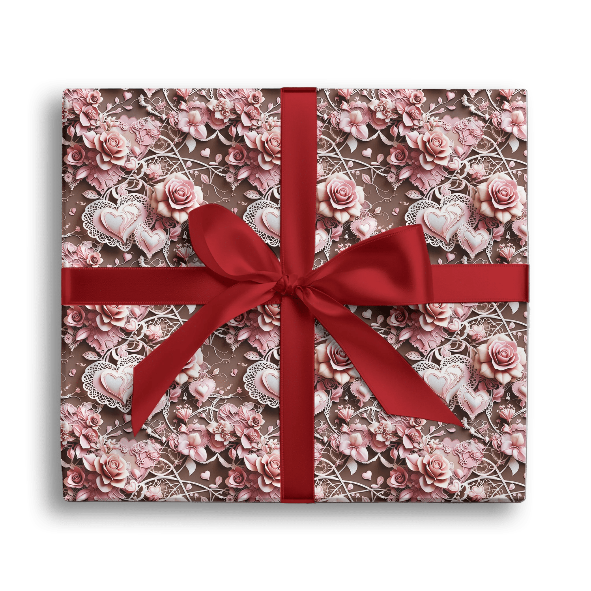 Pink Roses Of Love Gift Wrapping Paper