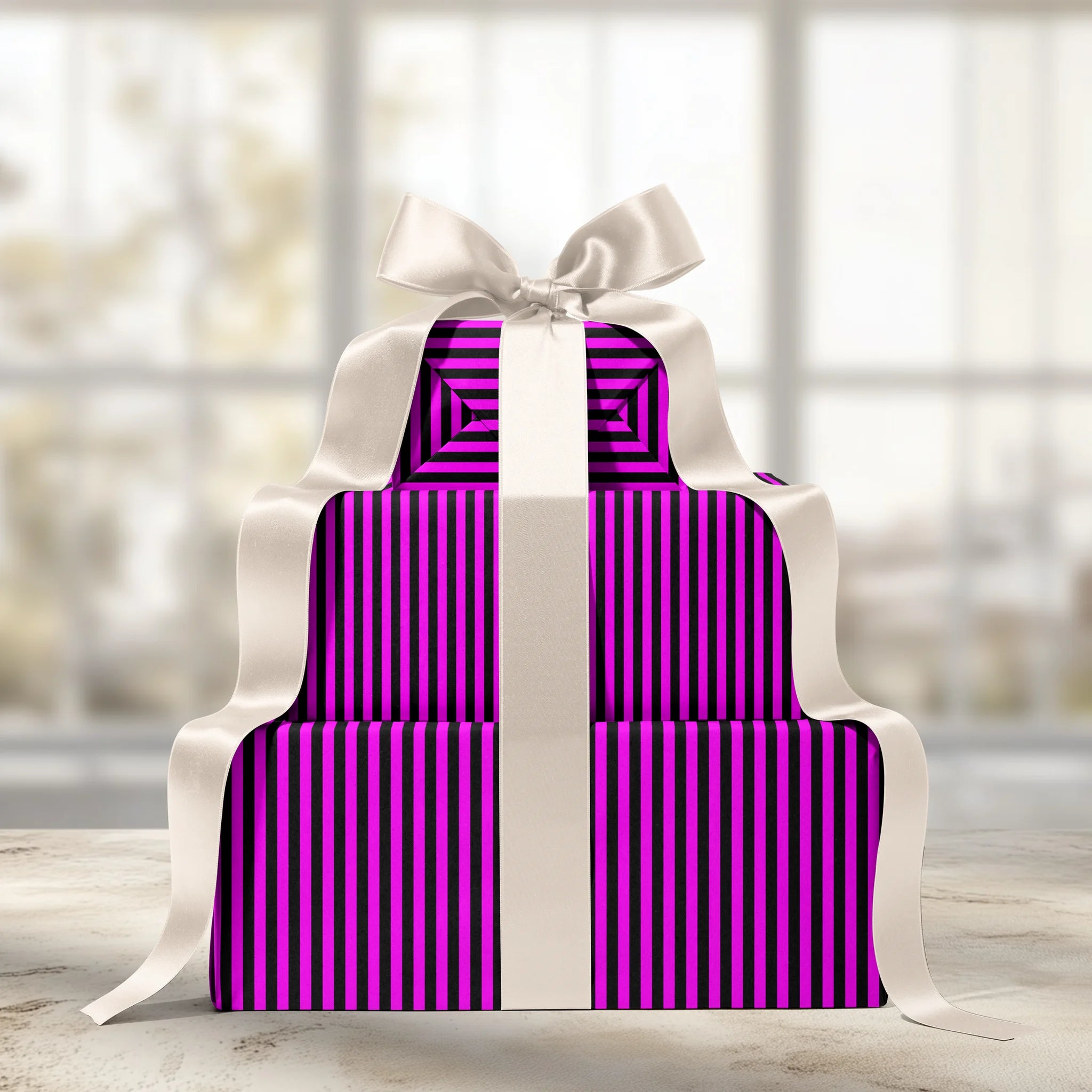 Striped Whispers Gift Wrapping Paper
