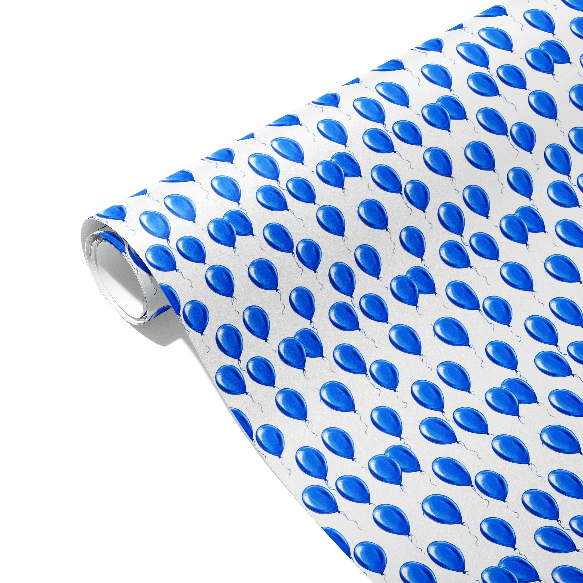 Party Blue Gift Wrapping Paper