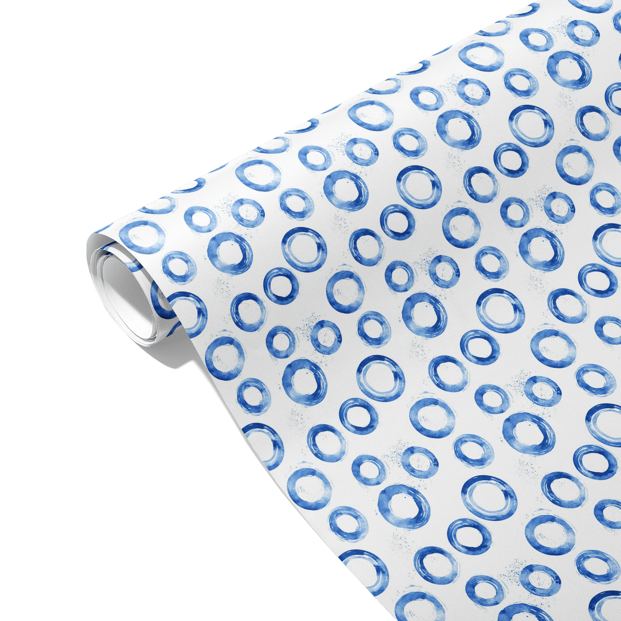 Indigo Splashes Gift Wrapping Paper
