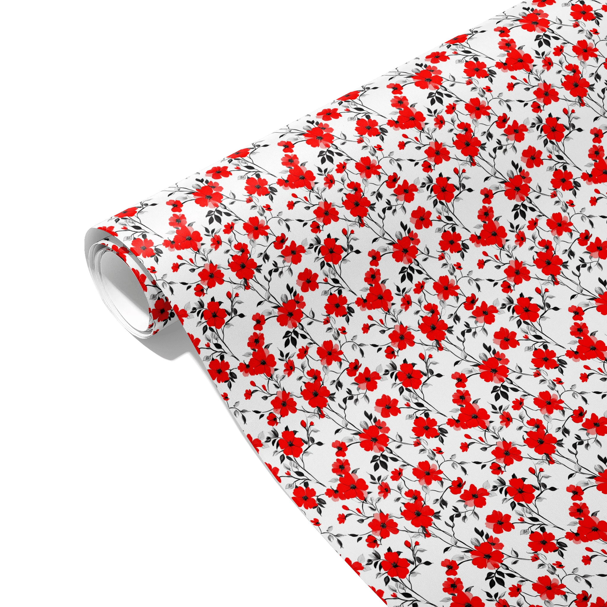Red-y To Bloom Gift Wrapping Paper